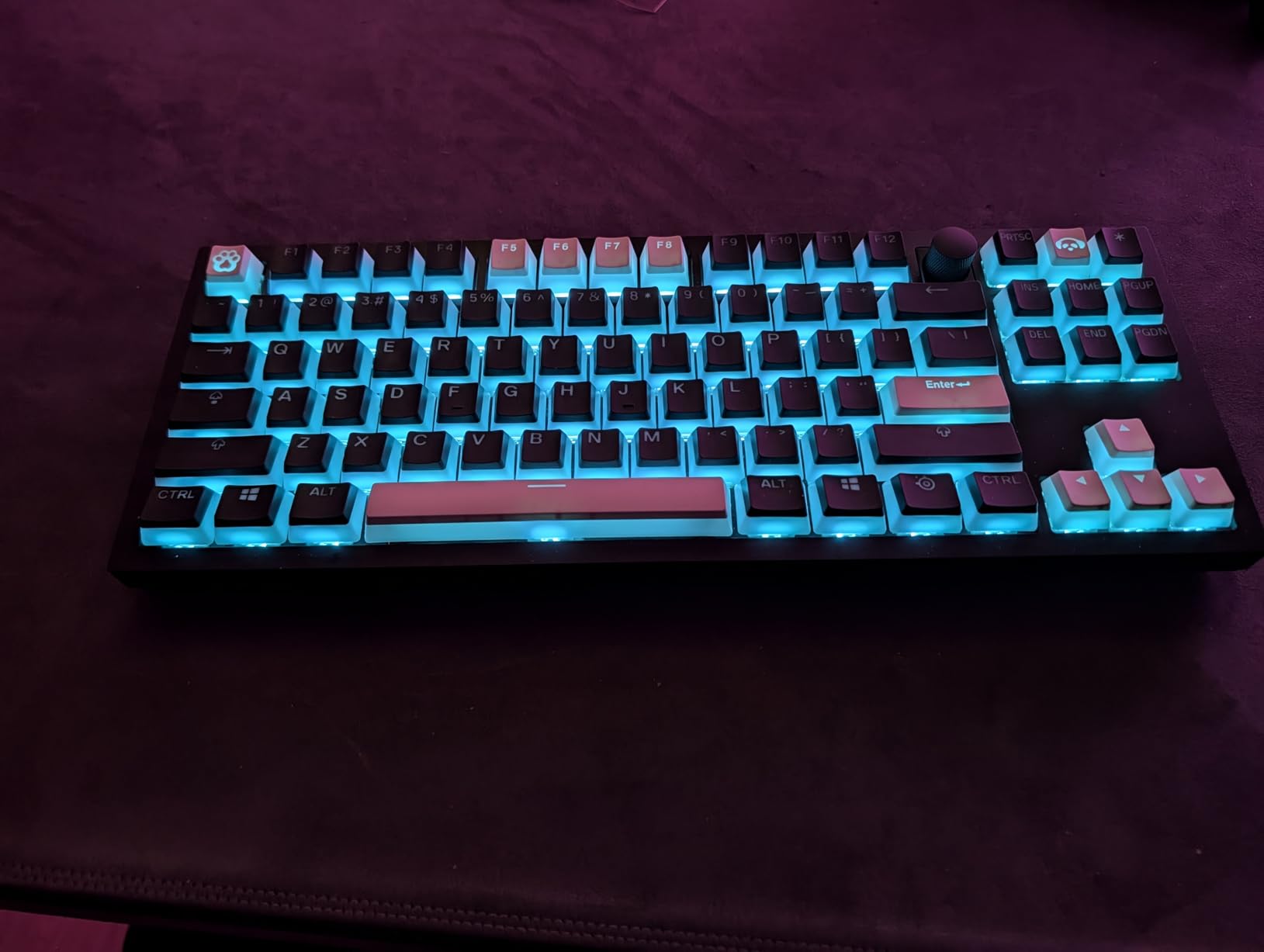 SteelSeries PRISMCAPS - Double Shot Pudding-Style Keycaps - Durable PBT Thermoplastic - Compatible with a Wide Range of Mechanical Keyboards - White customer photo 1
