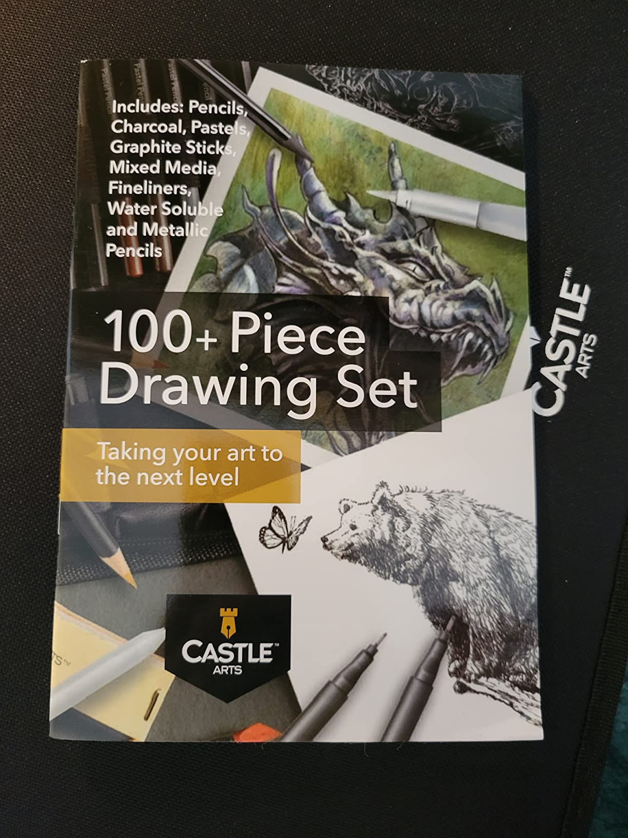 Castle Art Supplies 100 Piece Drawing & Sketching Set | Graphite, Charcoal, Pastel, Metallic Pencils customer photo 2