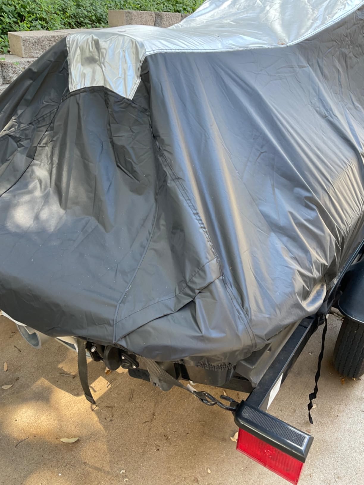 Jet Ski Cover Jetski Cover Compatible with Yamaha Seadoo, Trailerable Jet Ski Covers 2 3 Seater UV Resistant Waterproof Heavy Duty Jetski Covers with 2 Air Vents Suitable for PWC Lengths 115'' to 120