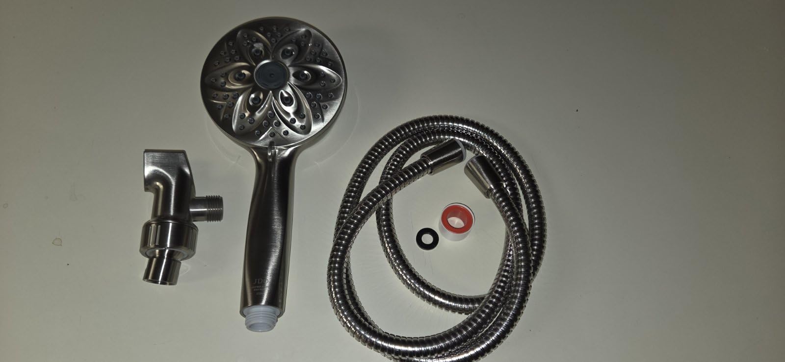 6-Setting Shower Head with Handheld, JDO High Pressure Hand held Shower Head, 4.7 Inch Chrome Detachable Showerhead Set with 59 Inch Stainless Steel Hose and Adjustable Showerhead Holder customer photo 2