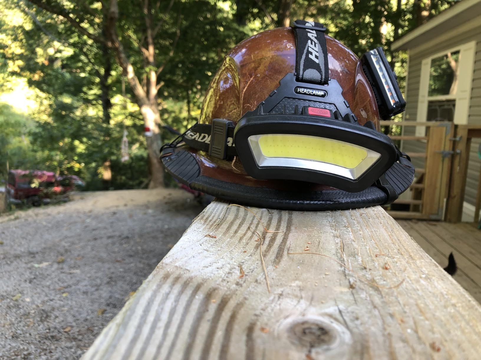 DARKBEAM COB Floodlight Headlamp USB Rechargeable with Red Light, 2000 Lumen LED Headlight for Night Construction 6-10 Hours Battery customer photo 2