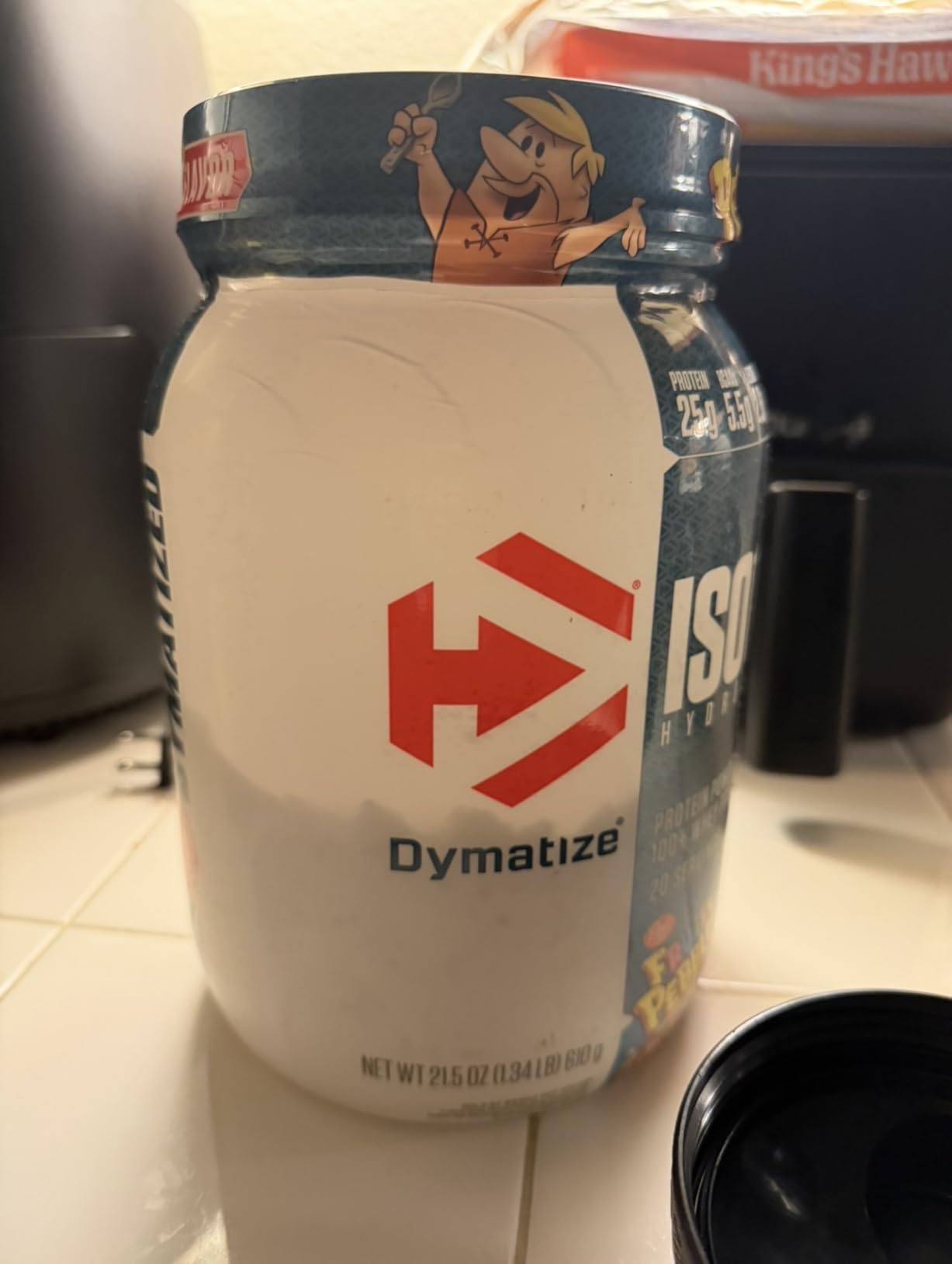 Dymatize x Fruity Pebbles ISO100 Whey Protein Powder Isolate, 25g of Protein, 20 Servings, 5.5g BCAAs, 120 Cal., Gluten Free, 1g Fat, 1g Sugar, 2g Carb customer photo 2