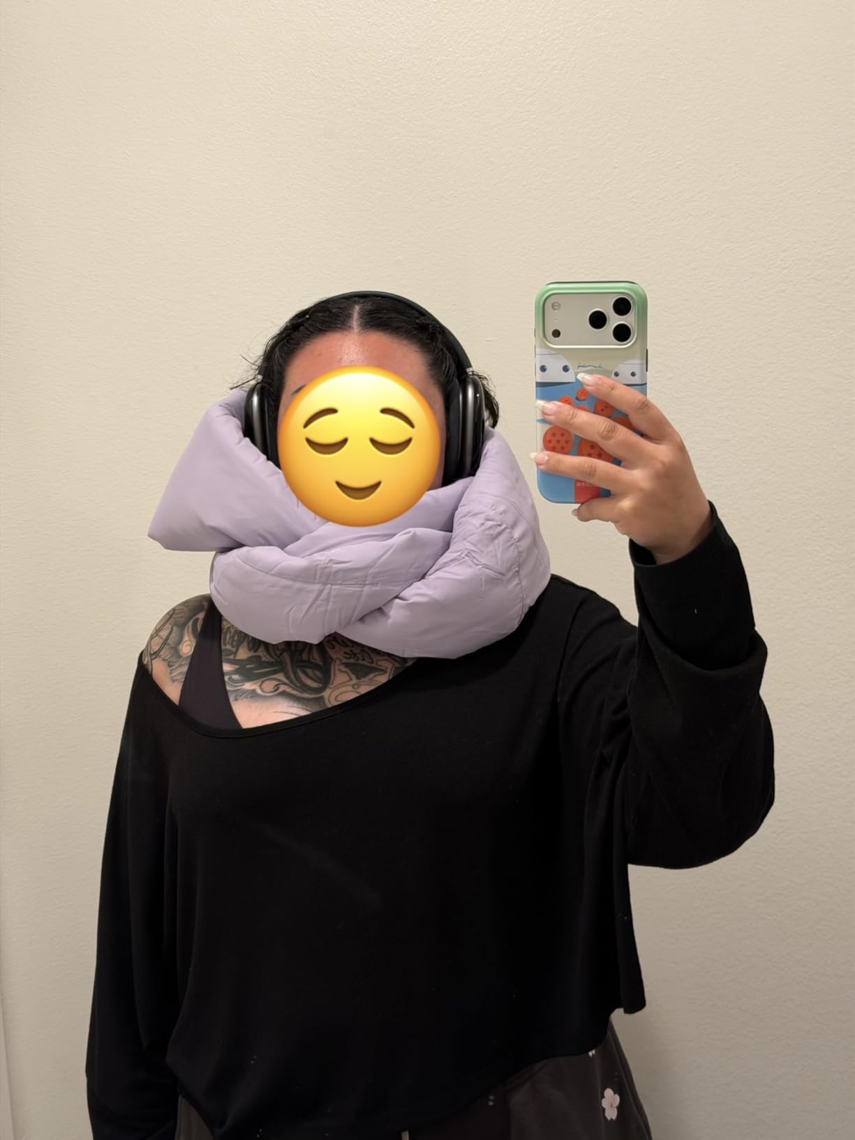 Huzi Infinity Pillow - Travel Neck Pillow - Versatile Soft 360 Support Scarf - Machine Washable - Home Travel Flight Road Trips Airplane Sleeping (Pine Green) customer photo 2