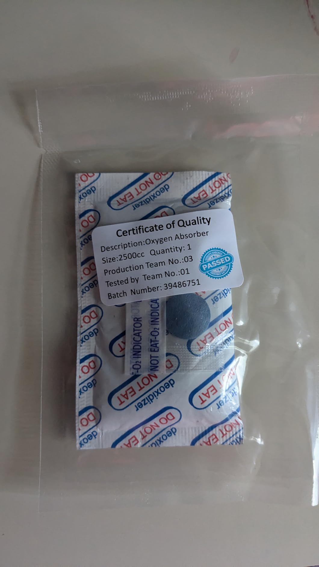 Wallaby 500cc Oxygen Absorbers - 100 Count - for Long Term Food Storage & Survival, Mylar Bags, Canning, Harvest Right Freeze Dryer, Dehydrated, and Preserved Foods - FDA Food Safe 500cc customer photo 1