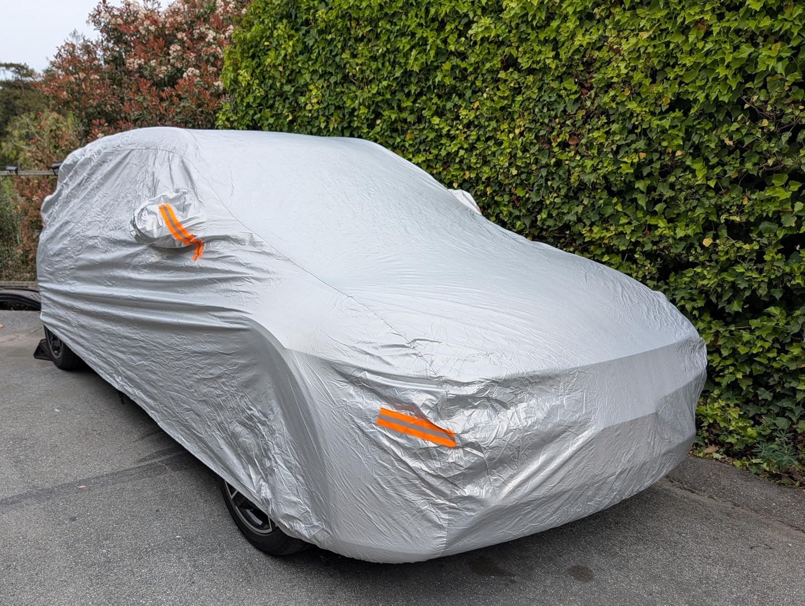 EzyShade 10-Layer Car Cover Waterproof All Weather. See Vehicle Size-Chart for Accurate Fit. Outdoor Full Exterior Covers for Automobiles Sedan Hatch SUV Rain Sun Protection. Size A6 customer photo 1