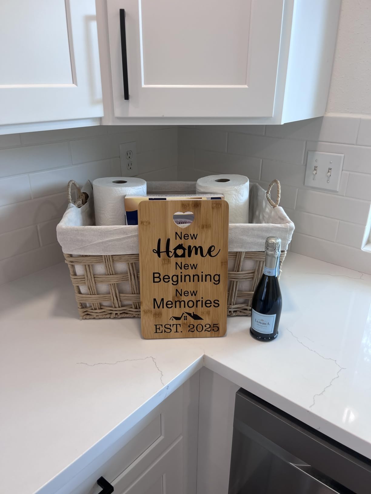 House Warming Gifts New Home, Perfect House Warming Gifts, New Home Gift Idea for Women Men Homeowner, New Apartment Essentials, New Home New Adventure New Memories 2026 Cutting Board customer photo 1