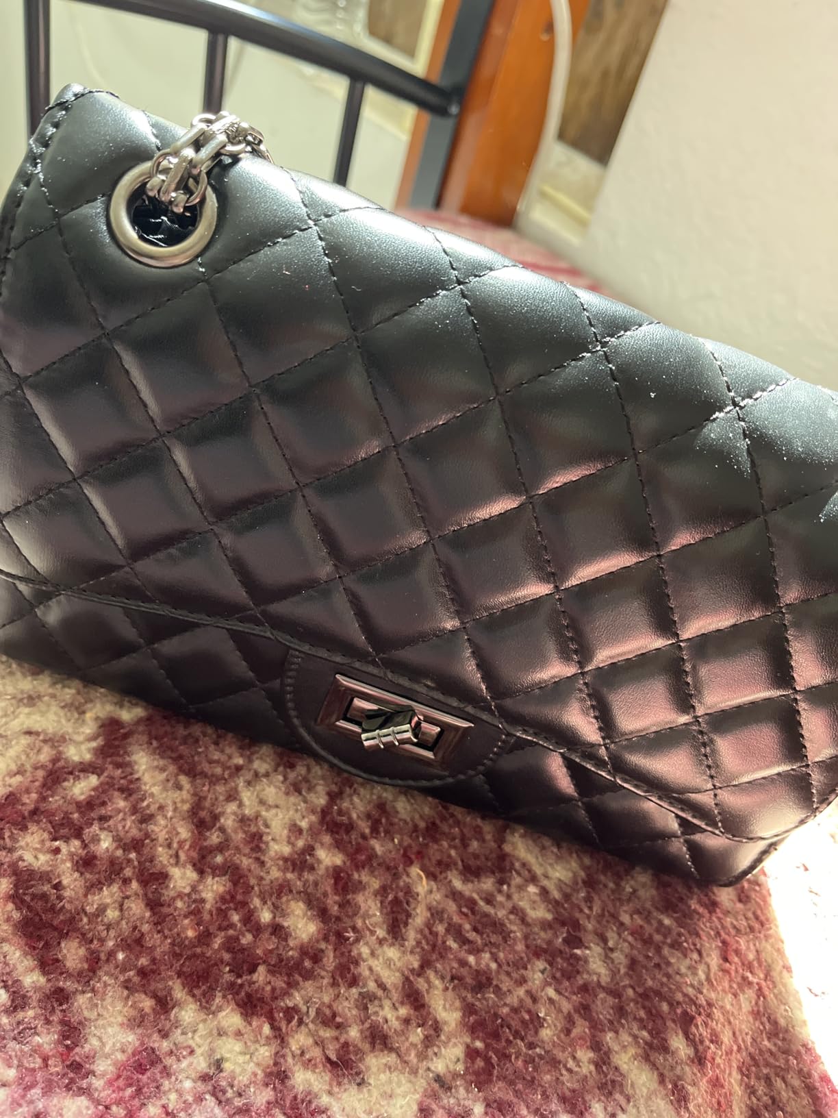 Gladdon Quilted Crossbody Purse for Women Trendy Ladies Shoulder Bag with Chain Designer Purses customer photo 1