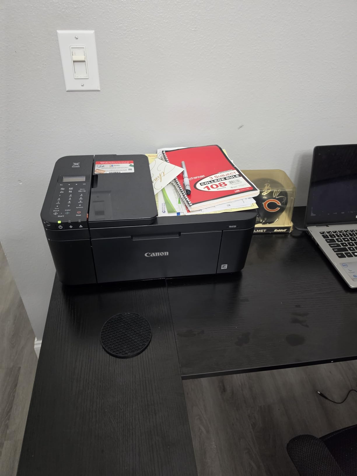 Canon PIXMA TR4720 All-in-One Wireless Printer, Home Use with Auto Document Feeder, Mobile Printing and Built-in Fax, Black customer photo 2