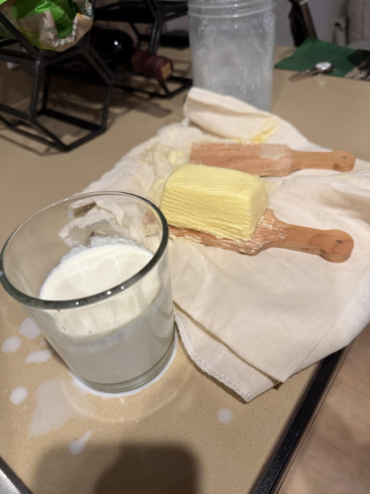 Dazey Butter Churn - Hand Crank Butter Churner- Manual Butter Maker- Beech Wood BUTTER PADDLES INCLUDED customer photo 2