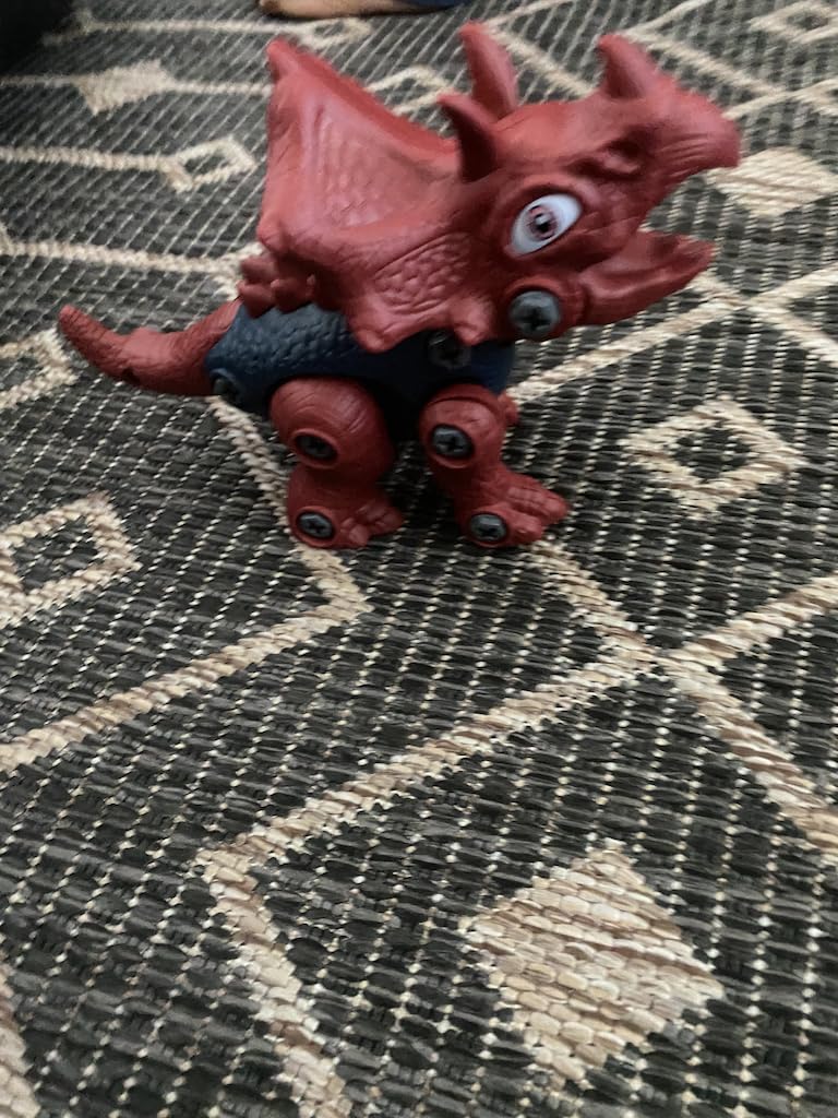 Dinosaur Toys for 3, 4, 5, 6, 7 Year Old Boys, Take Apart Toys with Electric Drill for Kids, STEM Educational Construction Building Toy, Ideal Birthday Christmas Easter Gifts, Incl Tyrannosaurus Rex customer photo 1