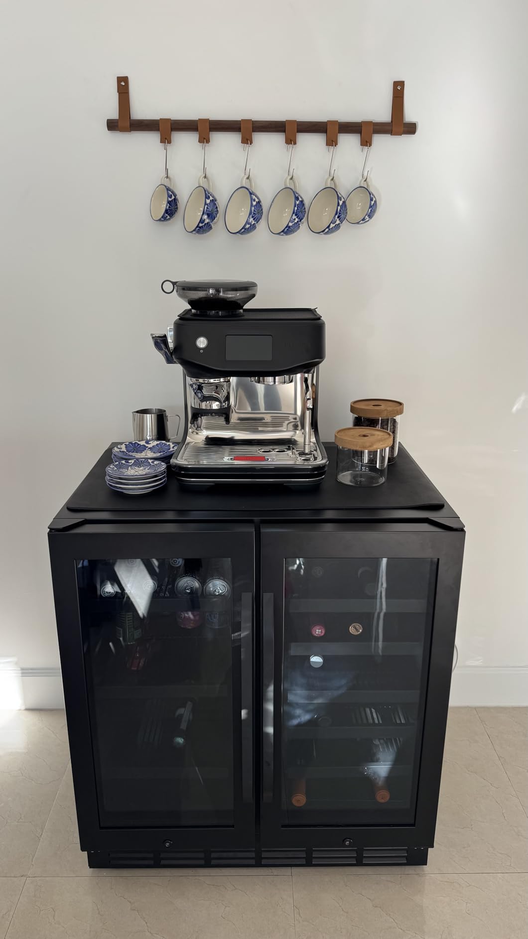 Wine and Beverage Refrigerator, 24 Inch Dual Zone Fridge with Glass Door, Built-In Cooler with Powerful and Quite Cool System/18 Bottles and 88 Cans Capacity Bverage Cooler customer photo 2