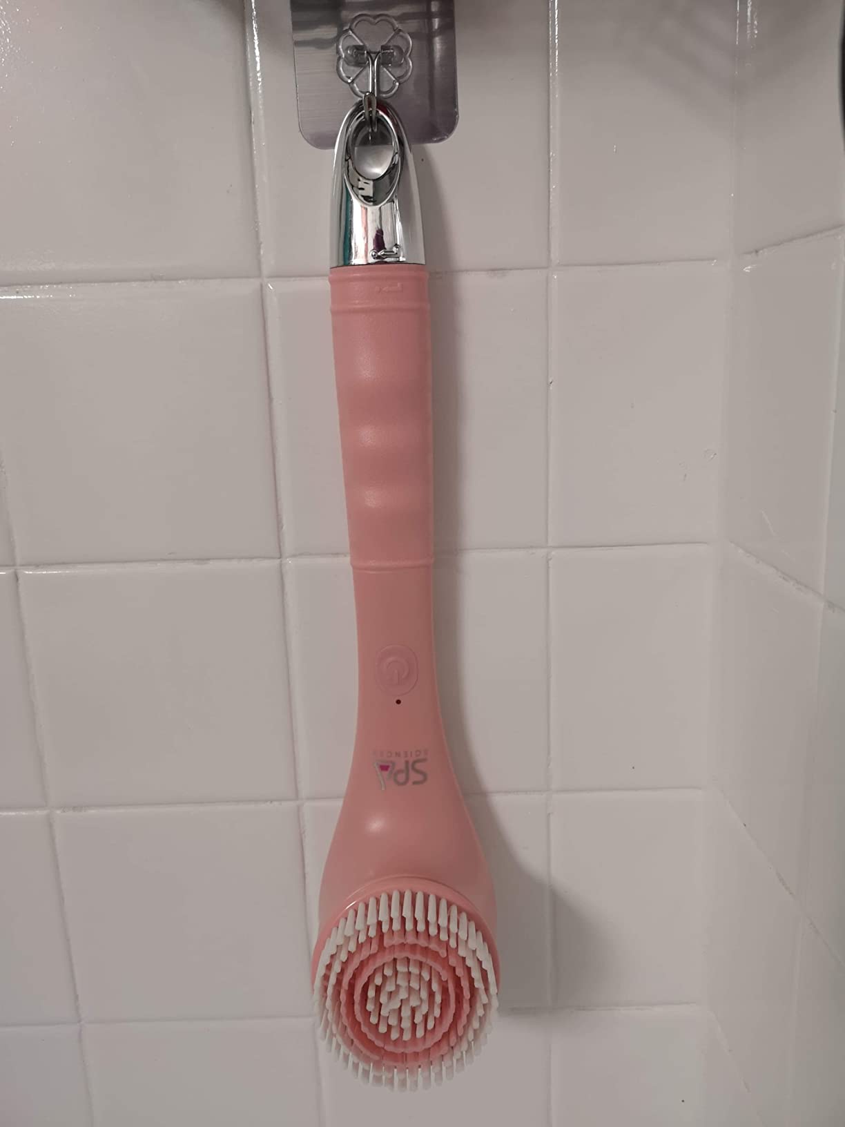 Spa Sciences - NERA - 4-in-1 Shower/Bath Body Brush for Exfoliation, Deep Cleansing, Foot Care, Lotion Infuser, and Massage customer photo 2
