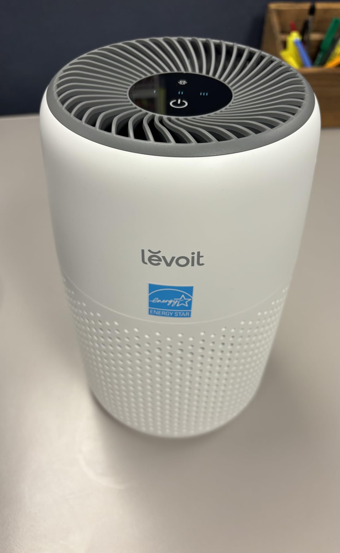 LEVOIT Air Purifiers for Bedroom Home Dorm, AHAM VERIFIED, 3-in-1 Filter Cleaner With Aroma Pad, Filters Smoke, Allergens, Pet Dander, Odor, Dust, Office, Desktop, Core Mini-P, White customer photo 2