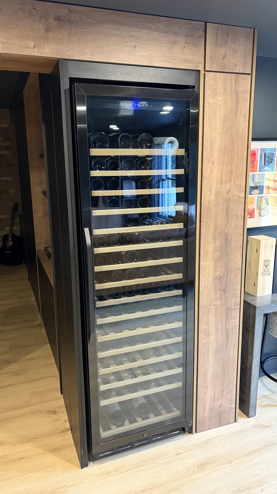 24 Inch Wine Cooler Fridge Dual Zone, Professional Large Capacity High Wine Refrigerator with Powerful Compressor, Quiet Operation and Elegant Design-KMHJ408D customer photo 1