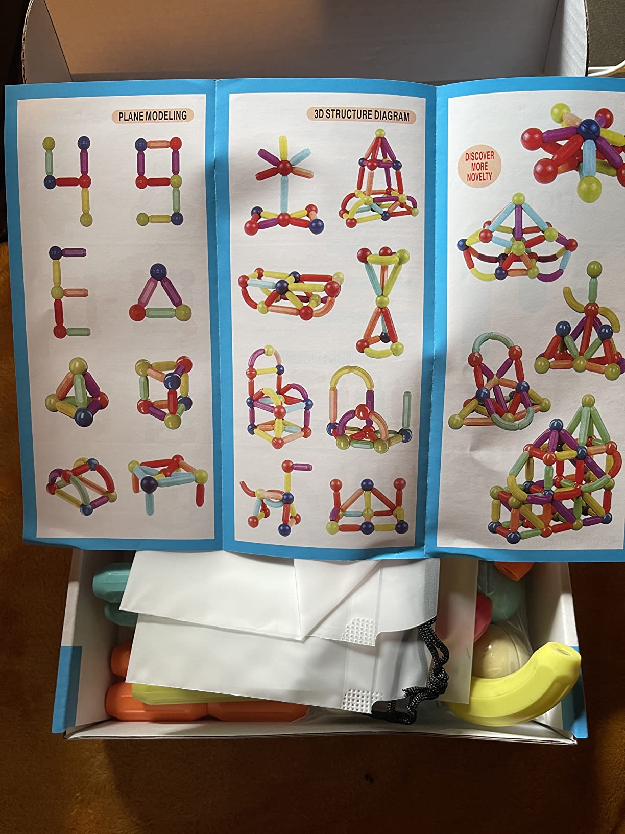 Toddler Magnetic Blocks Building Toys, Kids Montessori Toys for 3 4 5+ Year Old Girls Boys, Educational Magnetic Sticks and Balls Learning Stem Preschool Toys, Construction Sensory Toys Birthday Gifts customer photo 1
