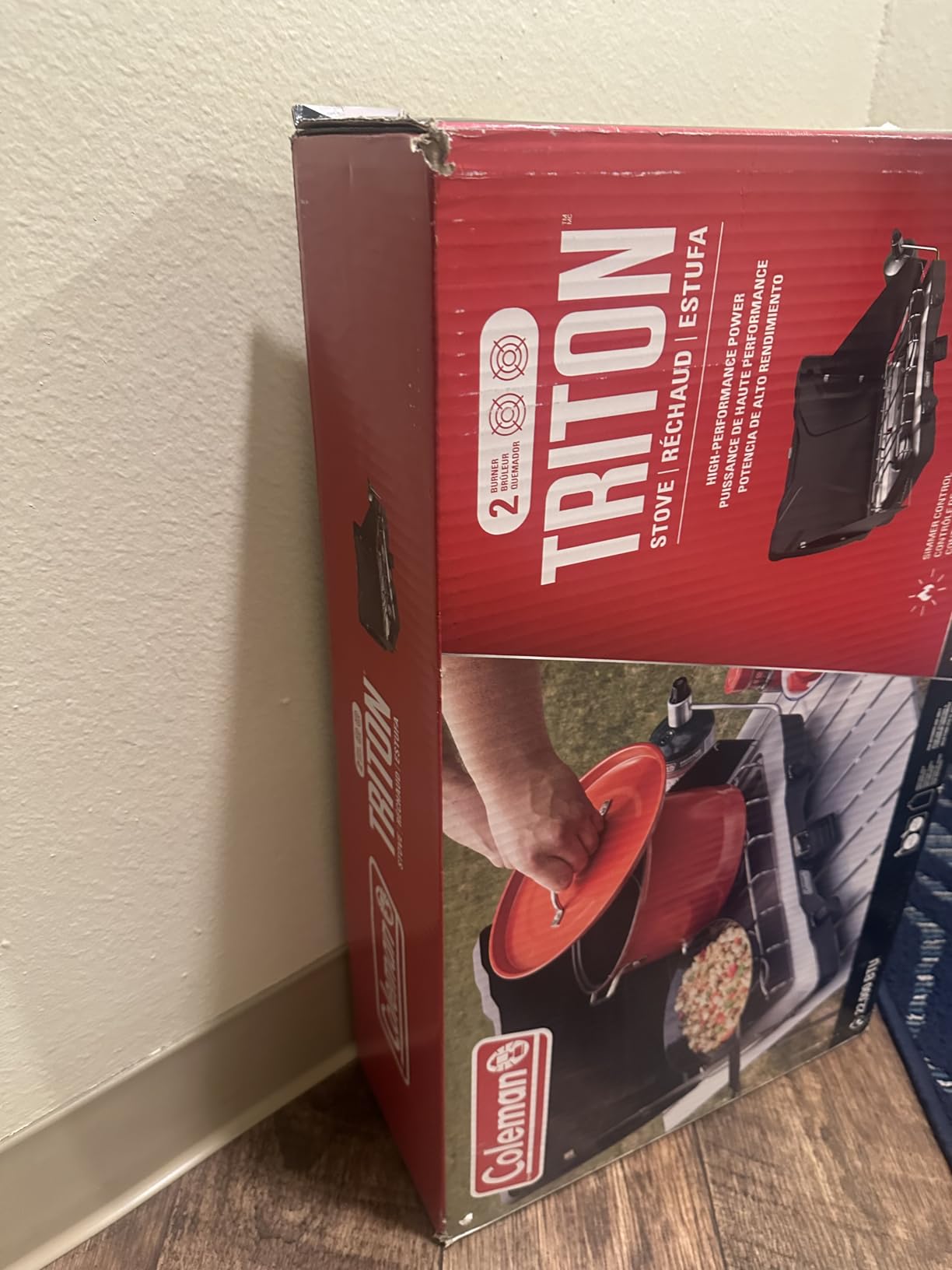 Coleman Triton 2-Burner Propane Stove, Portable Camping Cooktop with 2 Adjustable Burners & Wind Guards customer photo 1