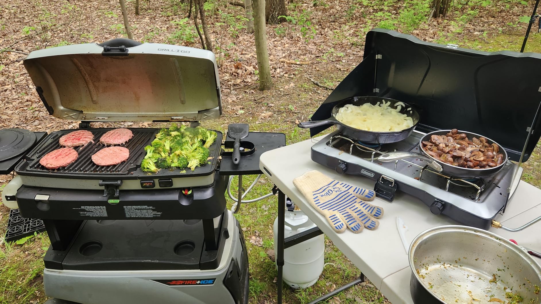 Coleman Triton 2-Burner Propane Stove, Portable Camping Cooktop with 2 Adjustable Burners & Wind Guards customer photo 2