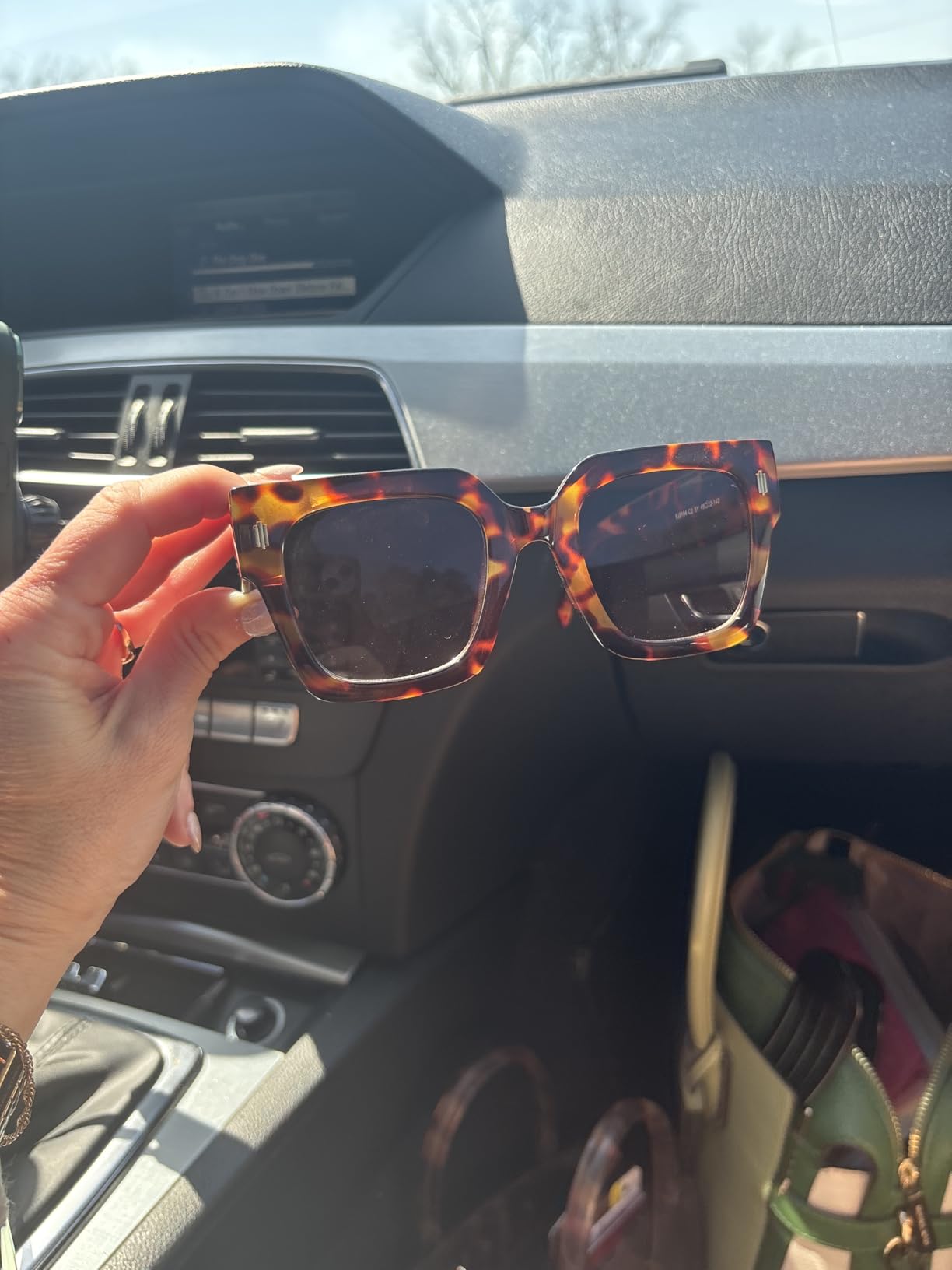 SOJOS Vintage Oversized Square Sunglasses for Women,Retro Womens Luxury Big Large Sun Glasses UV400 SJ2194 customer photo 1