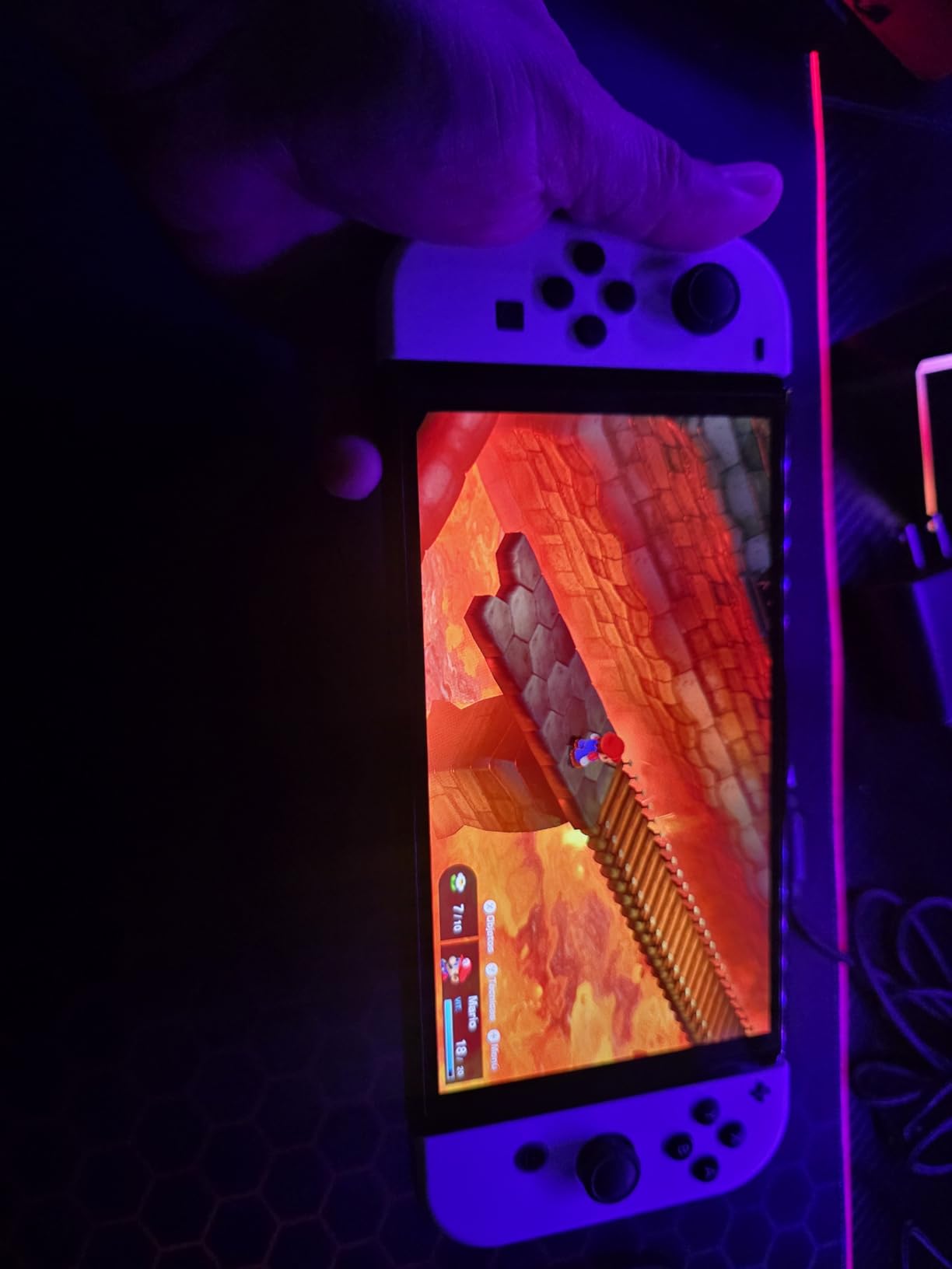 Nintendo Switch - OLED Model w/Neon Red & Neon Blue Joy-Con (Renewed) customer photo 2
