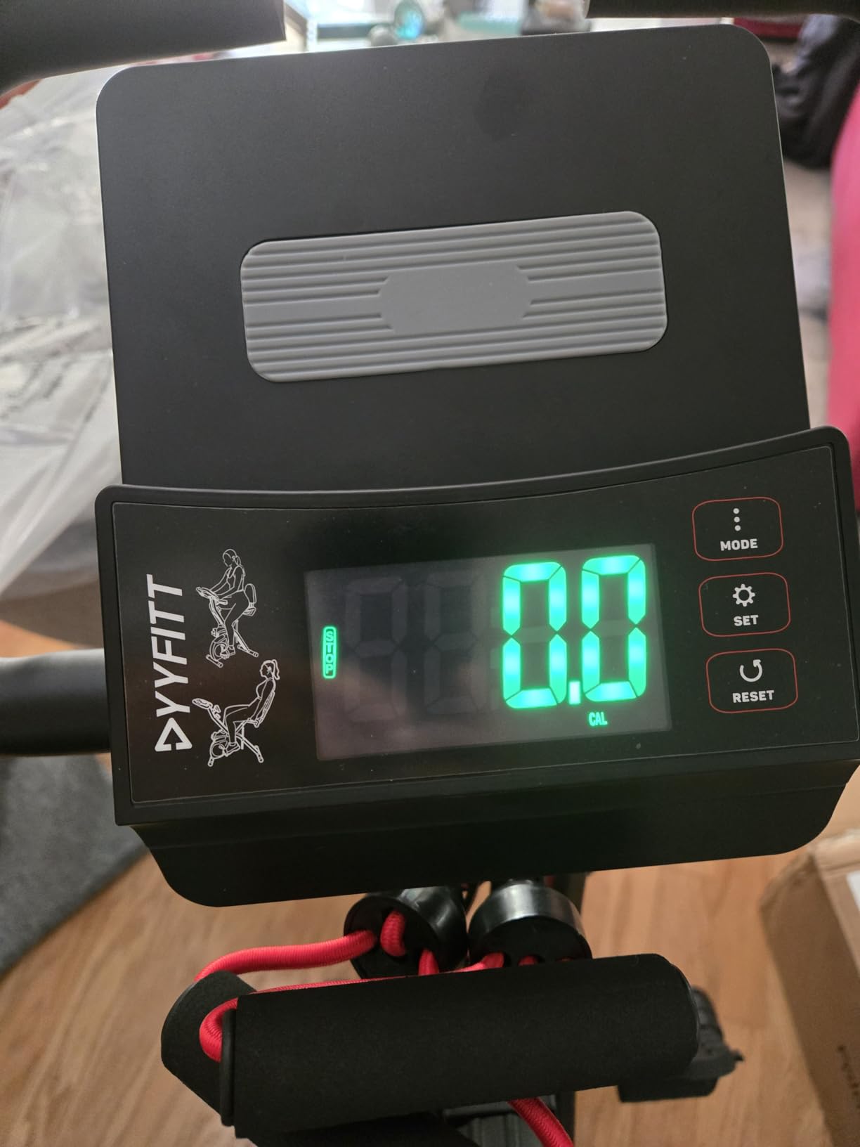 YYFITT 3-IN-1 Exercise Bike with Luminous Digits Display | Folding Stationary Bikes for Home Seniors | Compact Workout Bike with Fully Support Backrest - Wider Seat - 16 Level Magnetic Resistance customer photo 1