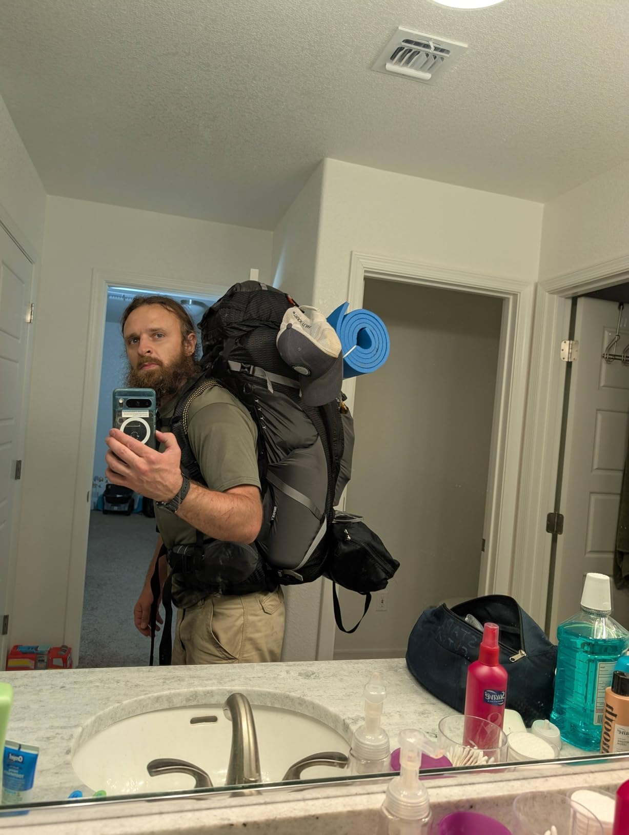 Atmos AG 65L Men's Backpacking Backpack, Venturi Blue, L/XL customer photo 2