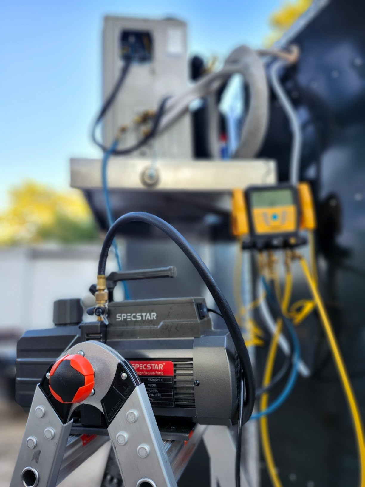 SPECSTAR 110V 9.6 CFM 1 HP Dual-Stage Rotary Vane HVAC Air Vacuum Pump for R12/R22/R134a/R410a customer photo 1
