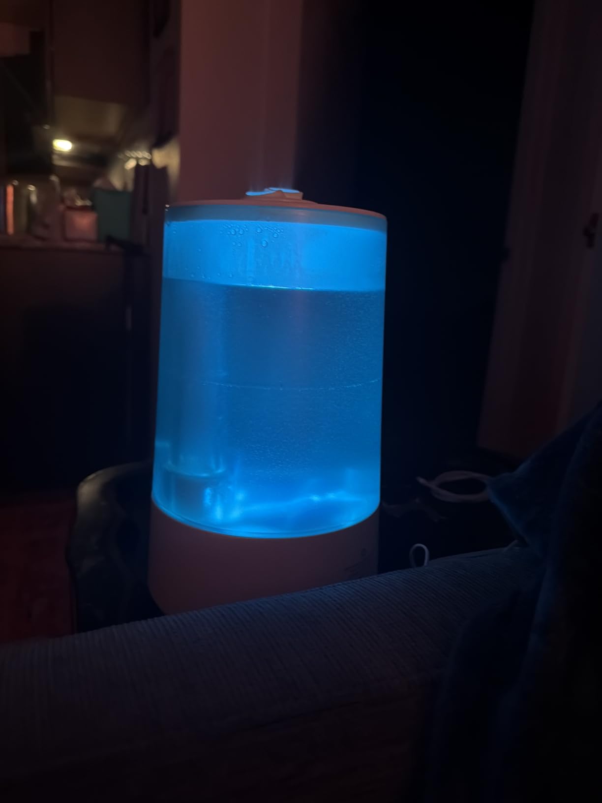 Homvana Humidifiers for Bedroom Home, 3.6 L Cool Mist Top-Fill 34H Super Long Time, Quiet 23dB, Baby Humidifier, Oil Diffuser for Large Room, House, Plant, Nursery, Office, BPA FREE, Ultrasonic (Grey) customer photo 2