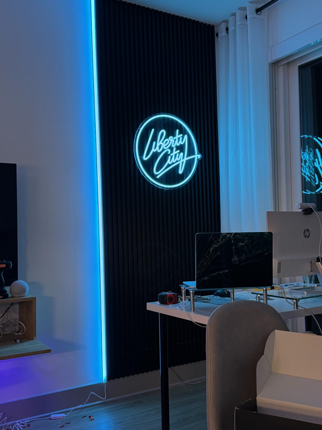 Custom Neon Signs, Personalized Dimmable LED Neon Signs for Family Birthday Bar Wedding Party Night Light & Company Logo or Business Signs, Birthday Gift Name Neon Lights customer photo 2