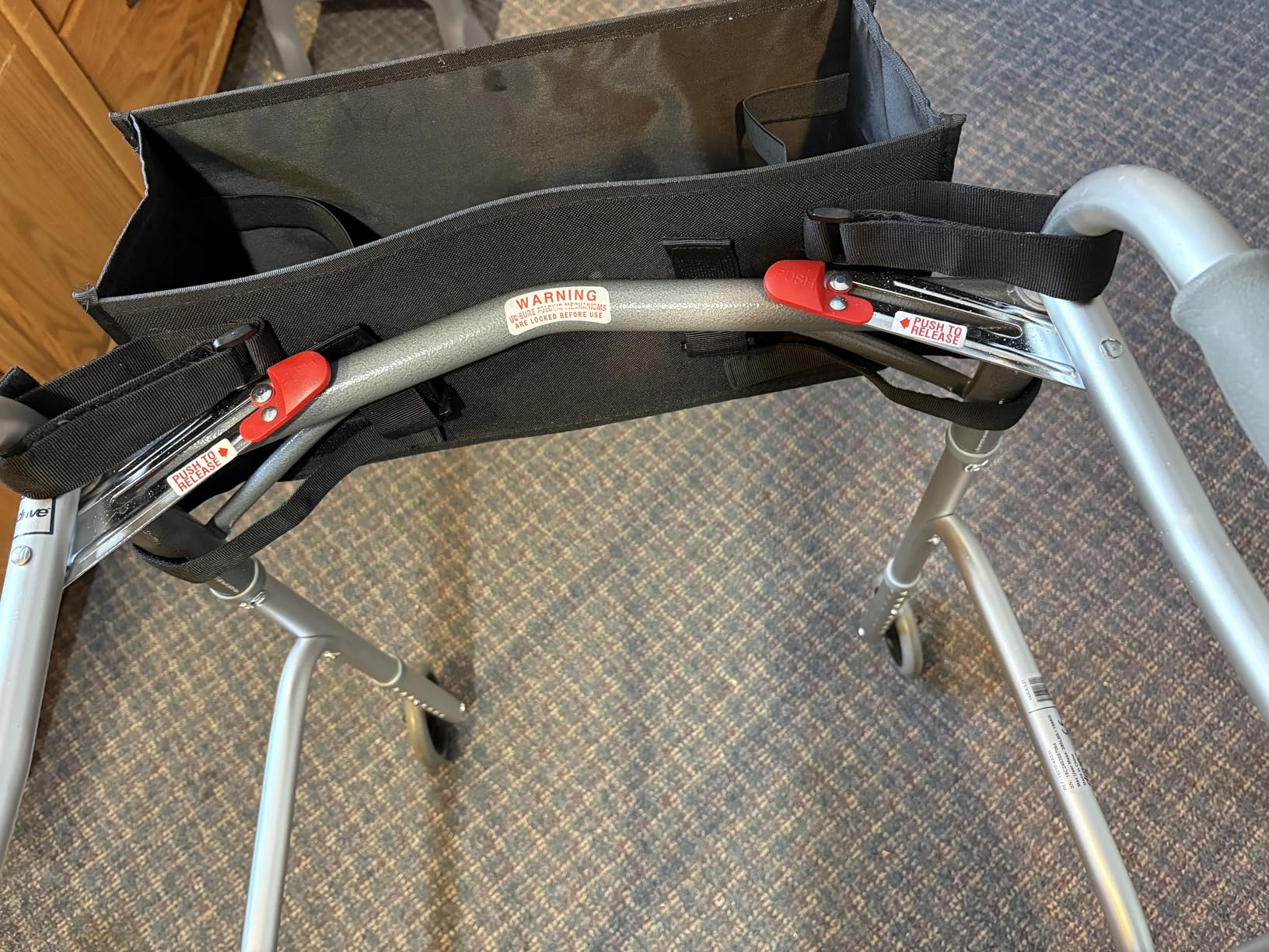 Dotday Upgraded Walker Basket with Cup Holder, Foldable Walker Bag with Large Capacity & Never Tipping Over- Not Fit for Rollator customer photo 2