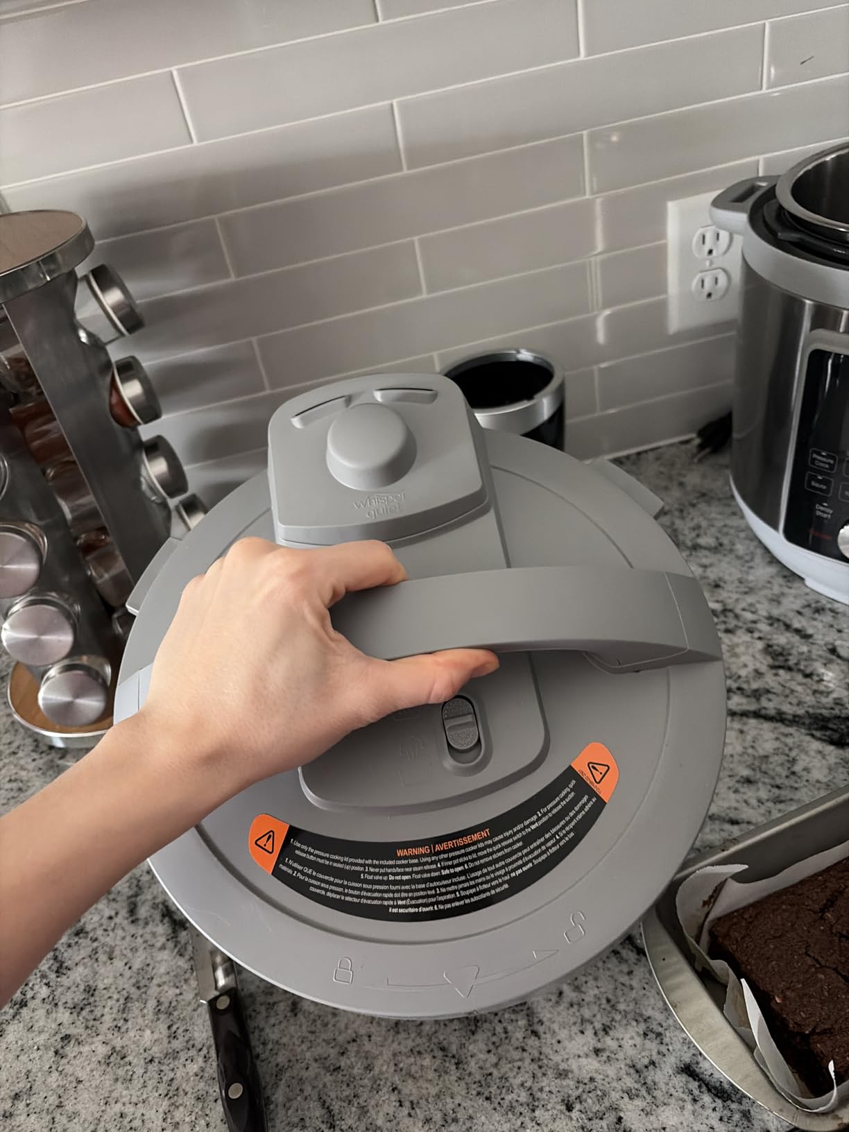 Instant Pot, 6-Quart Whisper Quiet 9-in-1 Electric Pressure Cooker, Slow Rice Steamer, Sauté, Yogurt Maker, Warmer & Sterilizer, Free App with 800+ Recipes, Stainless Steel customer photo 1