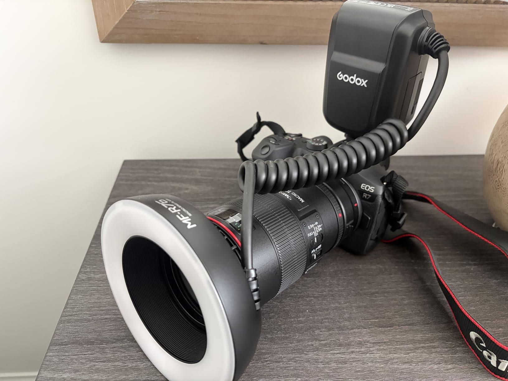 Godox MF-R76 Macro Ring Flash for Sony, for Canon, for Nikon, for Fuji Camera customer photo 1
