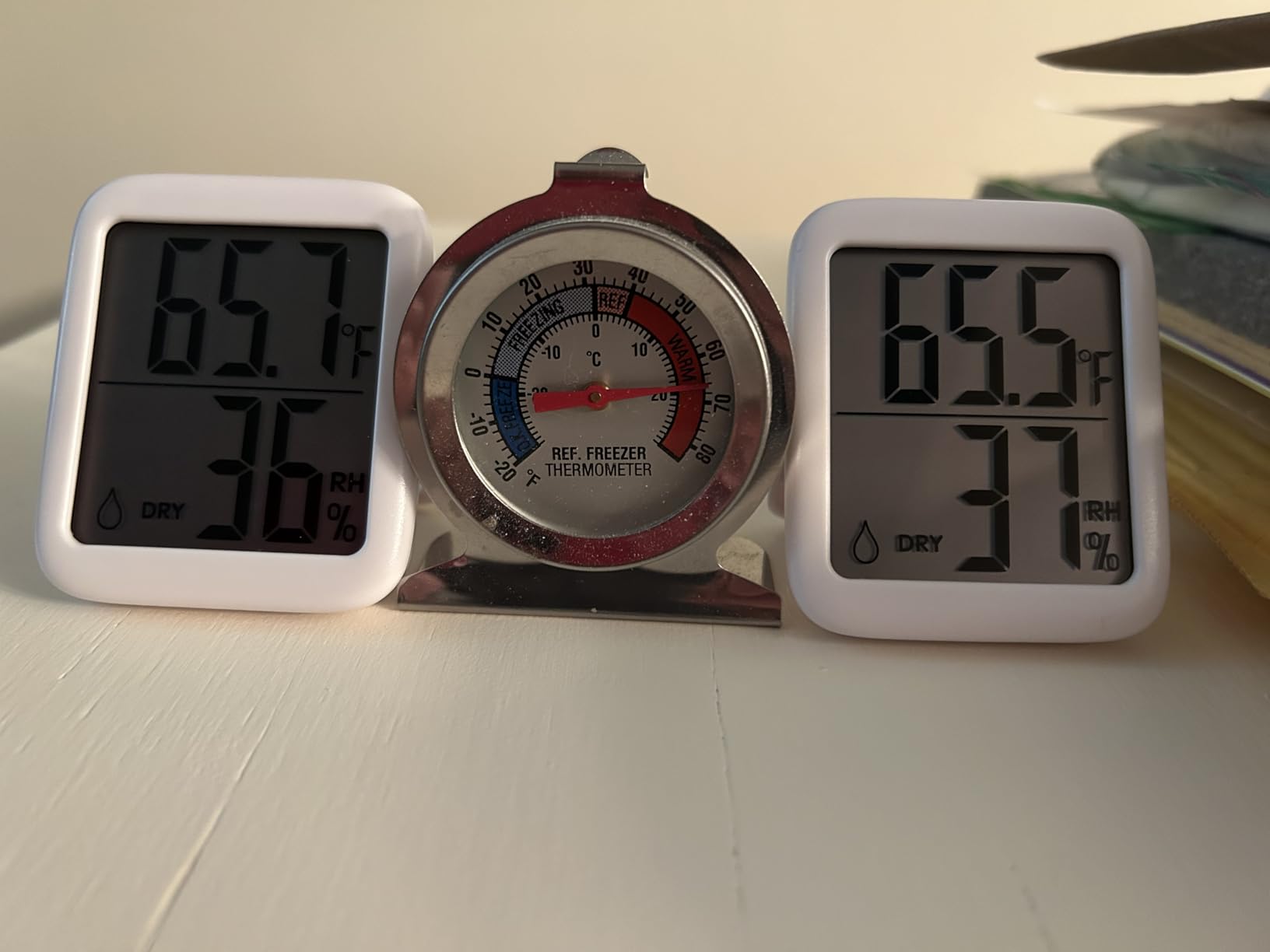 Antonki 2 Pack Room Thermometer for Home, Hygrometer Indoor Humidity Meter Gauge, Digital Temperature and Humidity Monitor Sensor customer photo 1