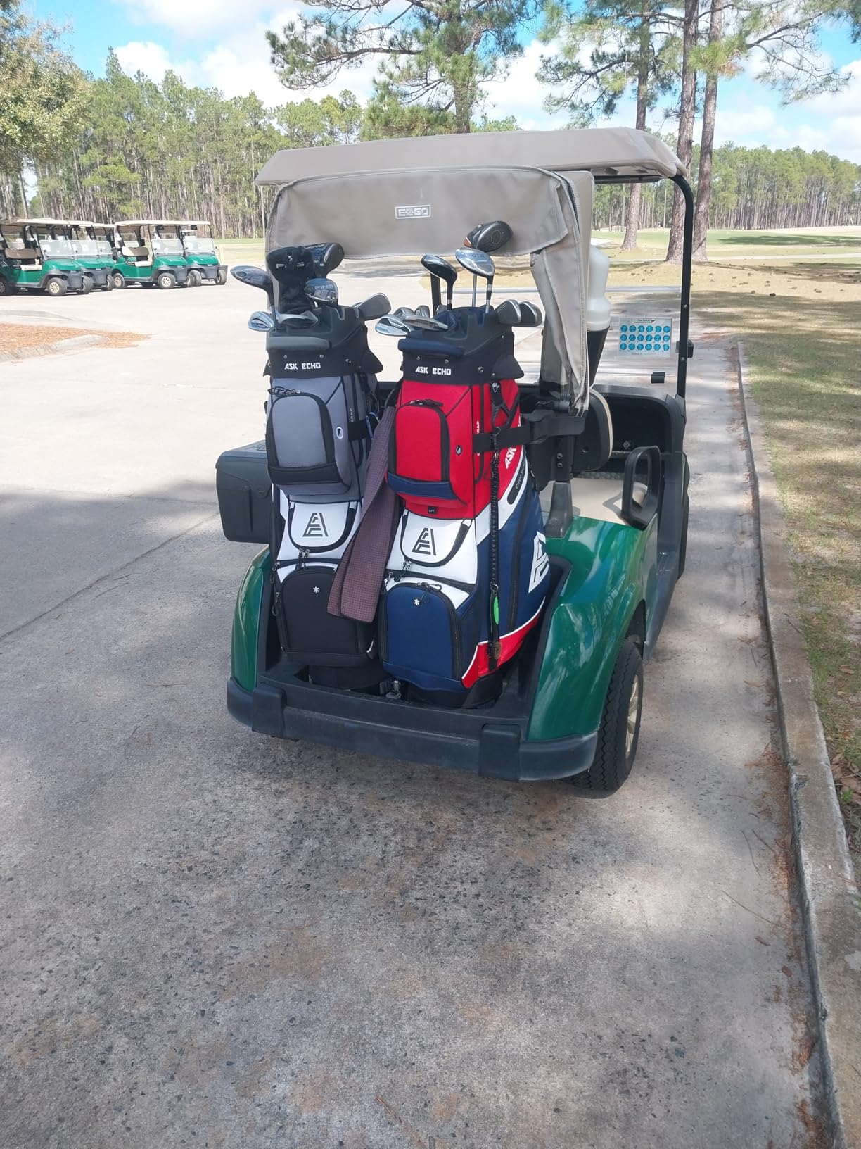 ASK ECHO T-Lock Golf Cart Bag with 14 Way Organizer Divider Top customer photo 1
