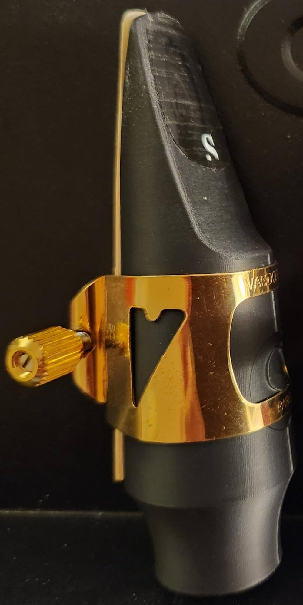 Syos Tenor Saxophone Mouthpiece, Smoky Model, Pitch Black customer photo 2
