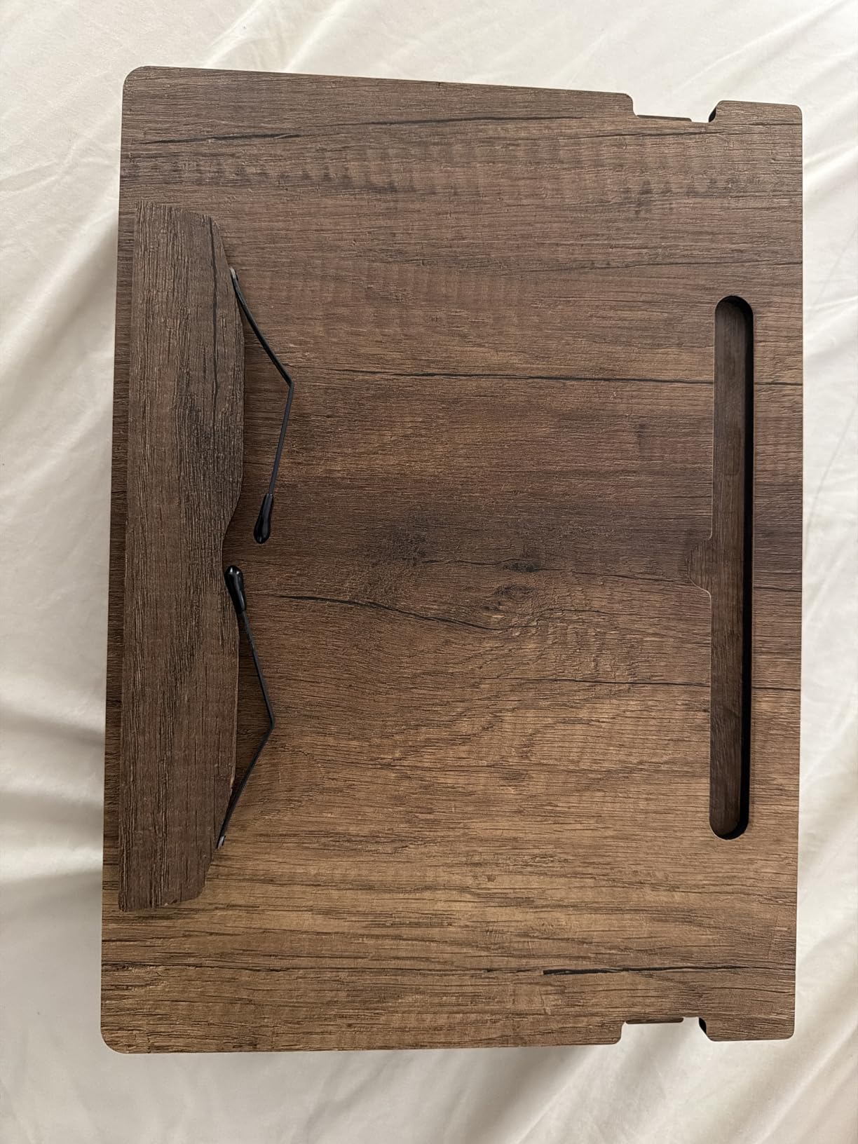 Book Stand for Reading in Bed with Storage - Book Holders for Reading Hands Free, Bed Book Holder and Book Display Stand, Perfect Book Stands for Reading, Study, Bed or Desk Use customer photo 2