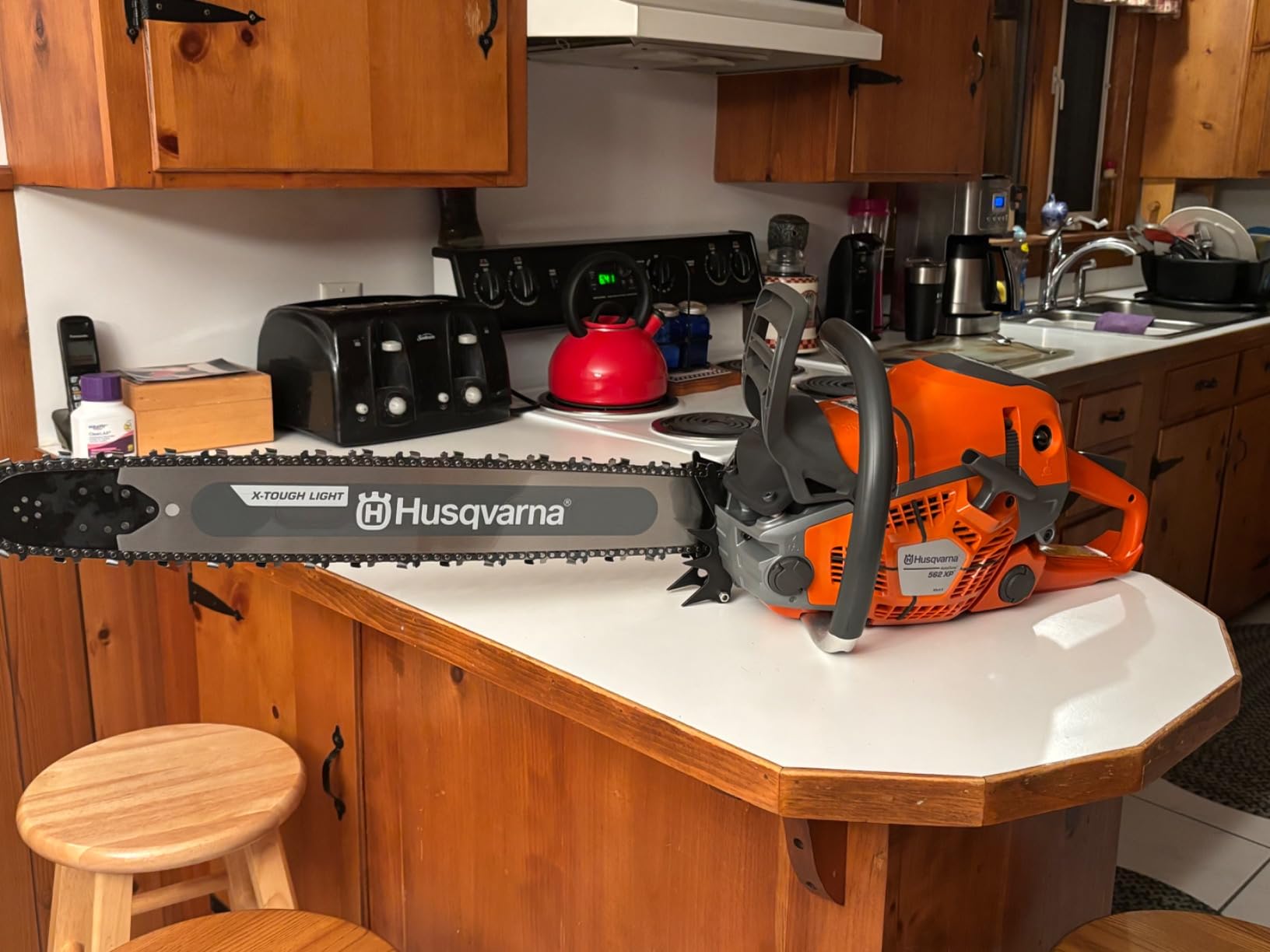 Husqvarna X-Tough Light 24 Inch Laminated Chainsaw Bar (RSN), 3/8