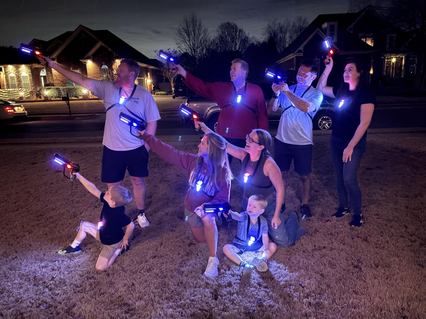 Squad Hero Rechargeable Laser Tag for Kids, Teens & Adults - Boys Gifts - Blasters & Vest Sensors - Fun Ideas Age 8+ Year Old Toys - 4 Set - Lazer Teen Boy Game Boys & Girls Outdoor Teenage Activities customer photo 2