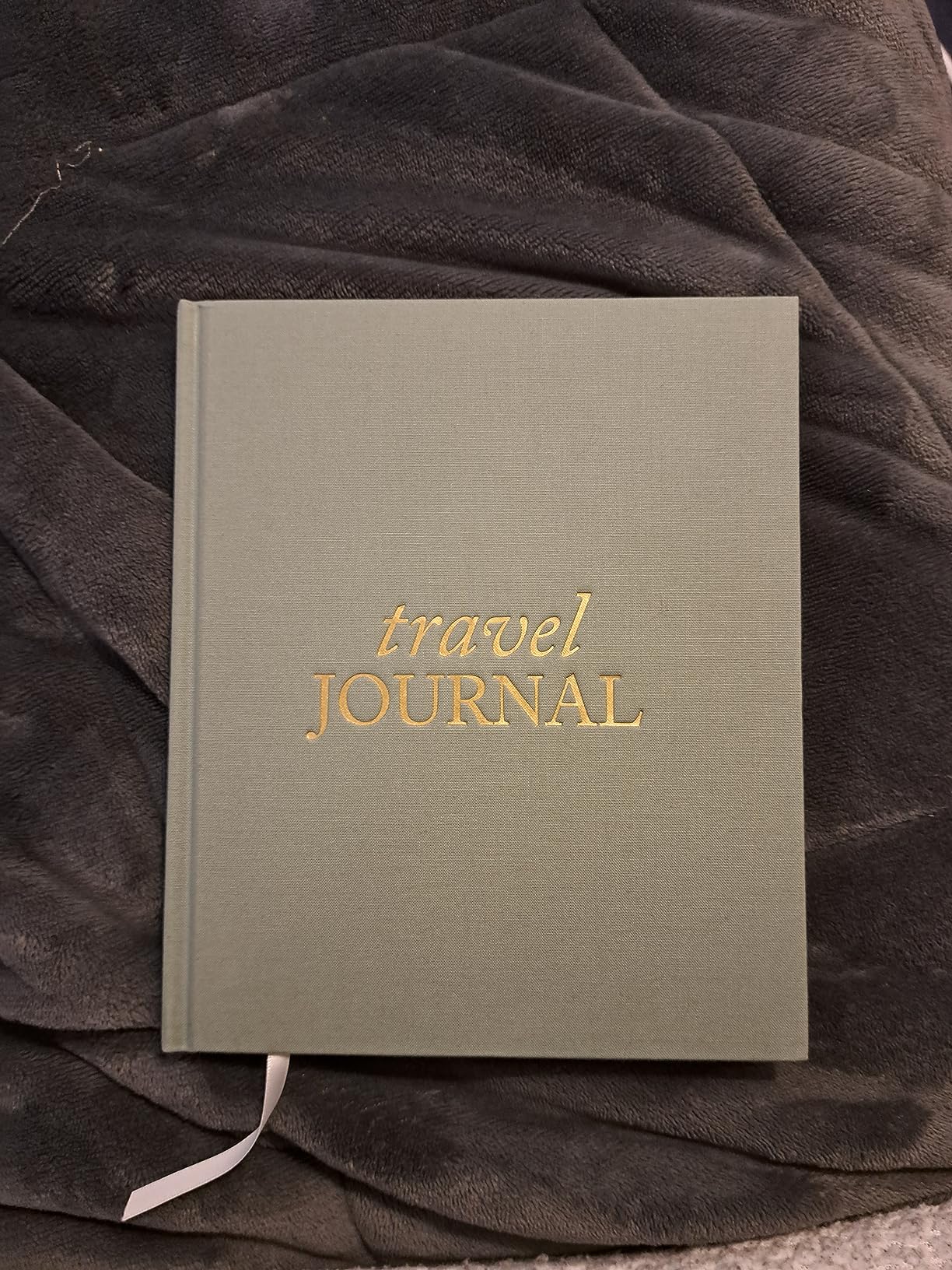 DUNCAN & STONE PAPER CO. Travel Journals - Elegant Journaling Notebook To Record All Your Travel Fun, & More - 110 Page Linen Hardcover Journal For Up To 15 Trips (Sage Green) customer photo 2