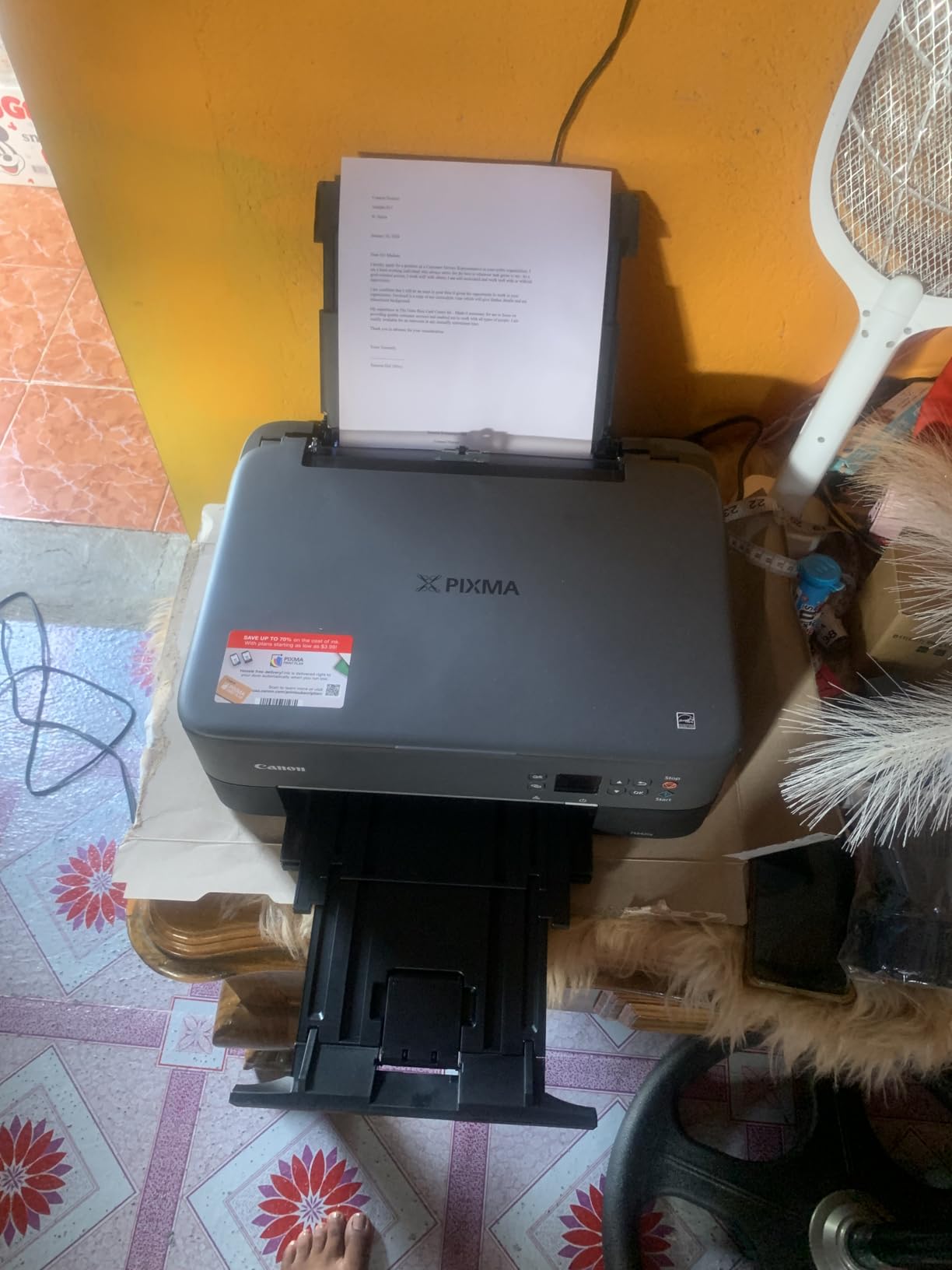 Canon PIXMA TS6420a All-in-One Wireless Inkjet Printer [Print, Copy, Scan], Works with Alexa customer photo 2