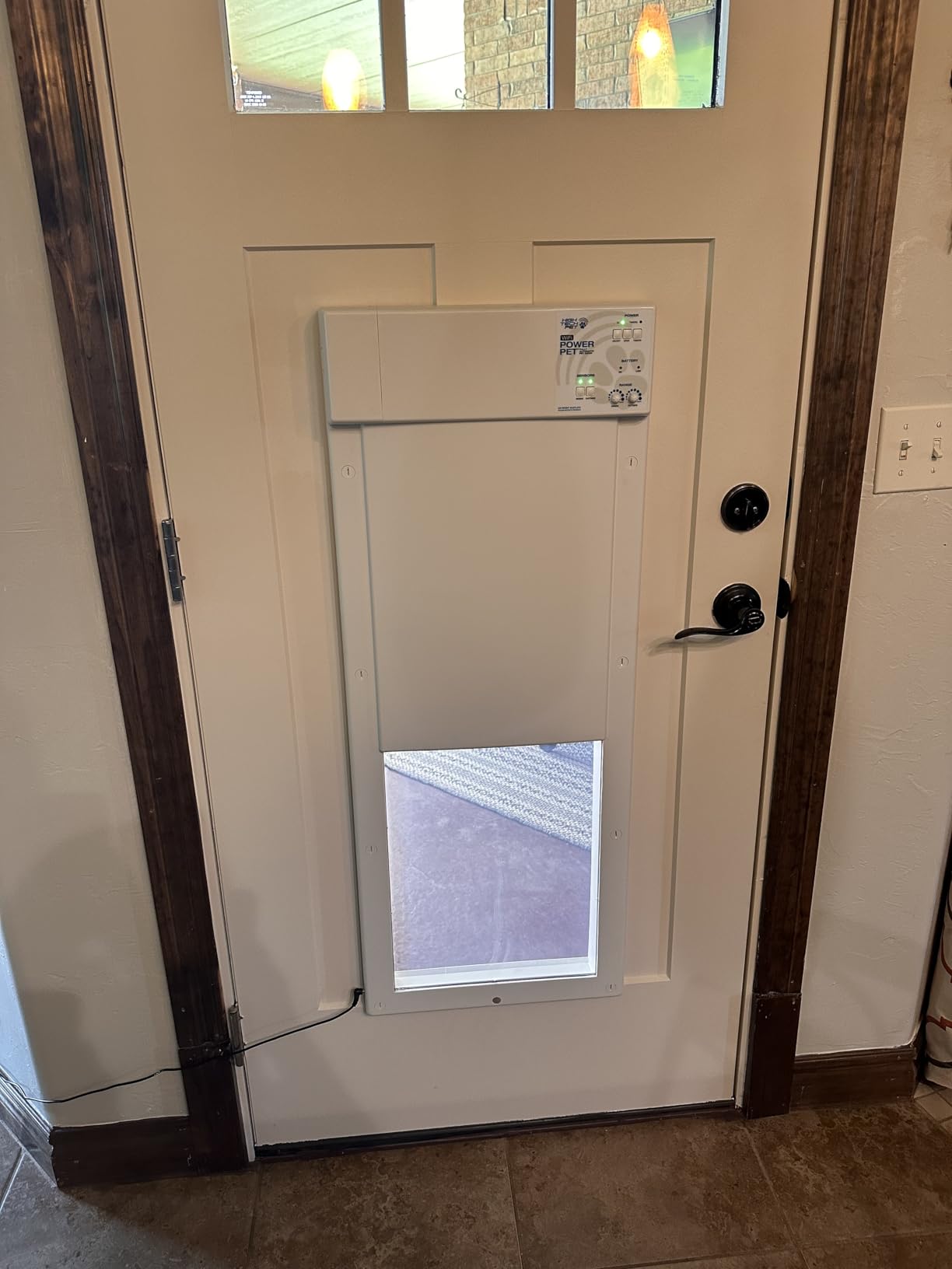 Power Pet WiFi Automatic Electronic Pet Door - App Control, 24/7 Scheduling - Large customer photo 2