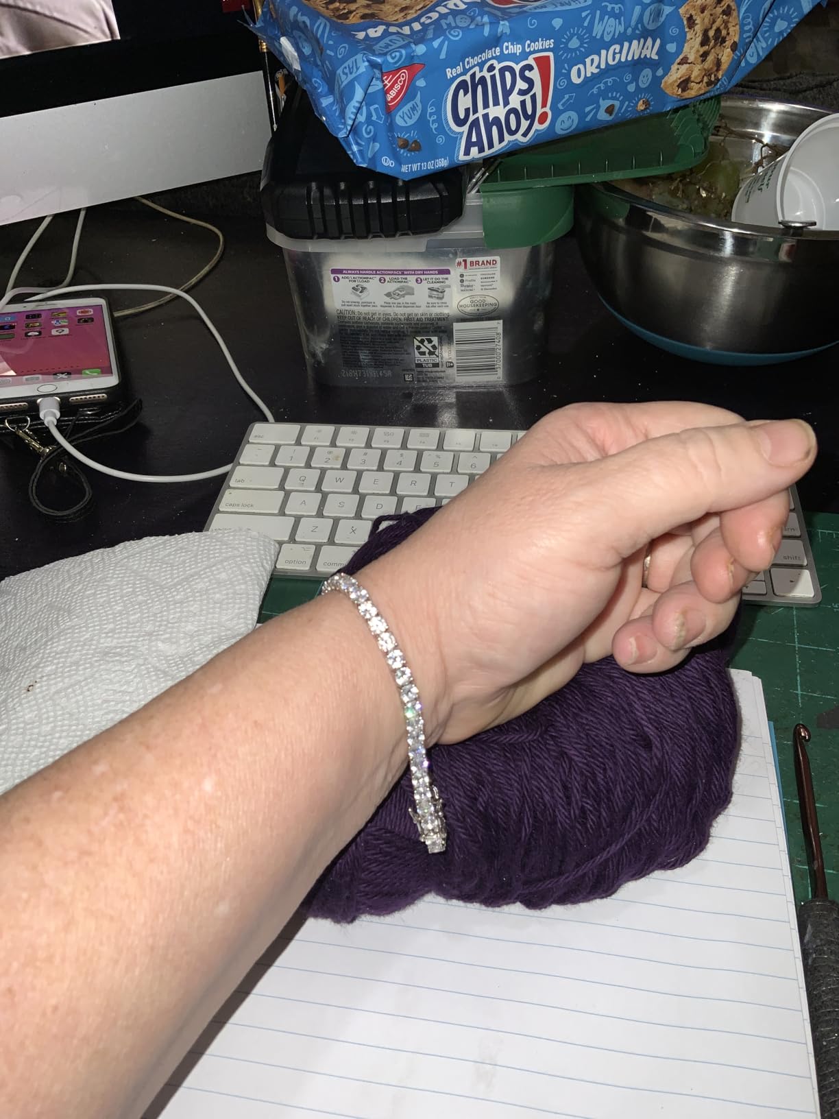 925 Sterling Silver 2-7mm Cubic Zirconia Classic Tennis Bracelet | White Gold Bracelets for Women | Size 6-8.5 inches customer photo 1