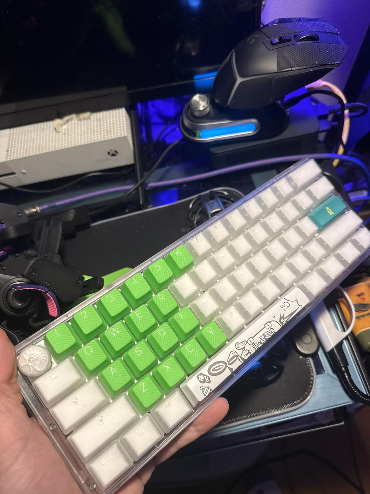 Ranked Rubber Keycap Set | Double Shot Translucent | OEM Profile for Mechanical Gaming Keyboard (Skydiver, 23 Keys) customer photo 2