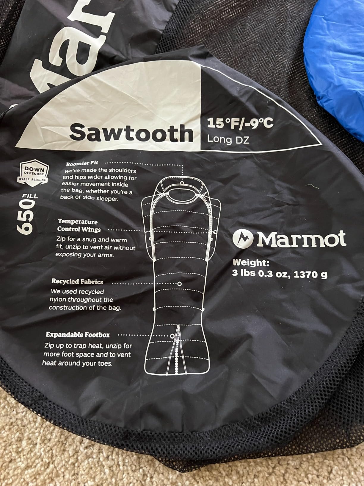 Marmot Sawtooth Sleeping Bag - Cold Weather Down Sleeping Bag for Backpacking customer photo 1