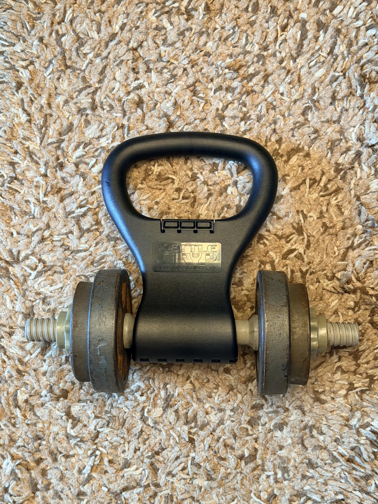 KETTLE GRYP - The Original - Converts Your Dumbbells Into Kettlebells customer photo 1