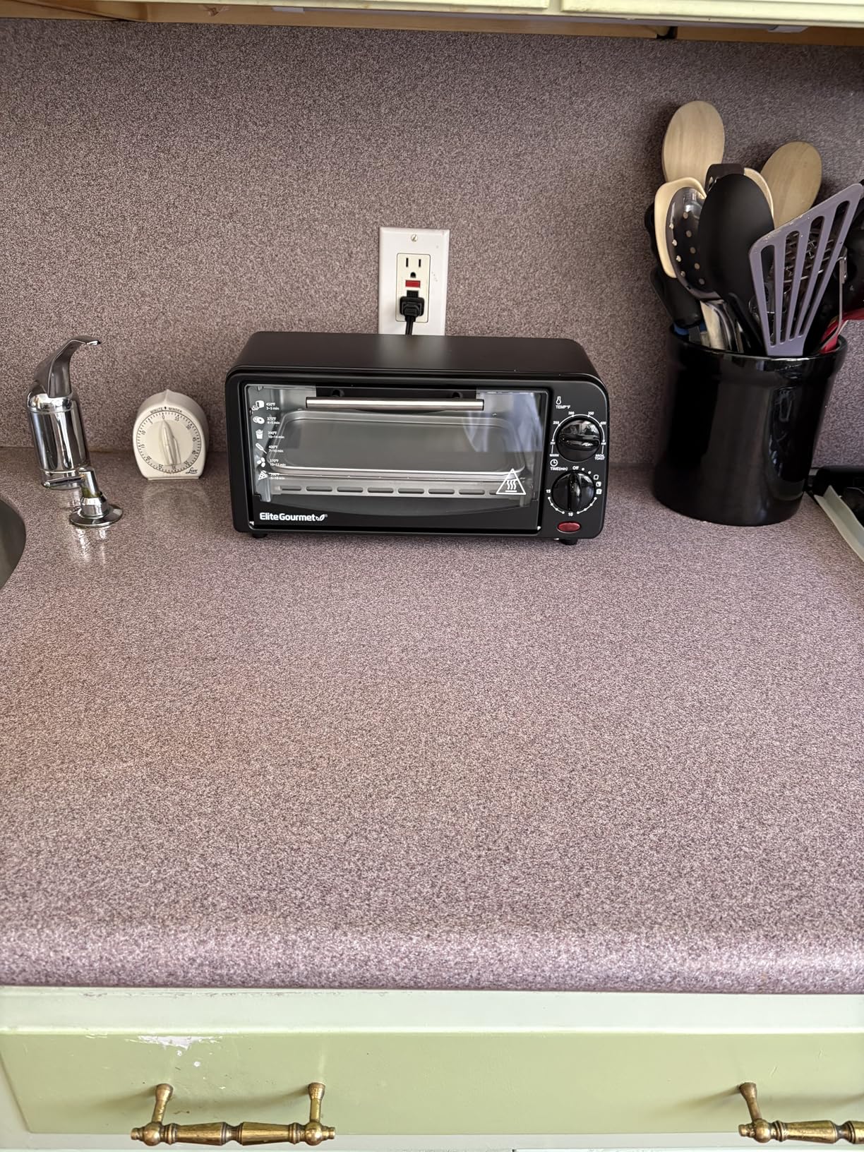 Elite Gourmet ETO236 Personal Compact 2 Slice Countertop Toaster Oven with 15 Minute Timer & Adjustable Temperature, Bake, Broil, & Toast, Black customer photo 2