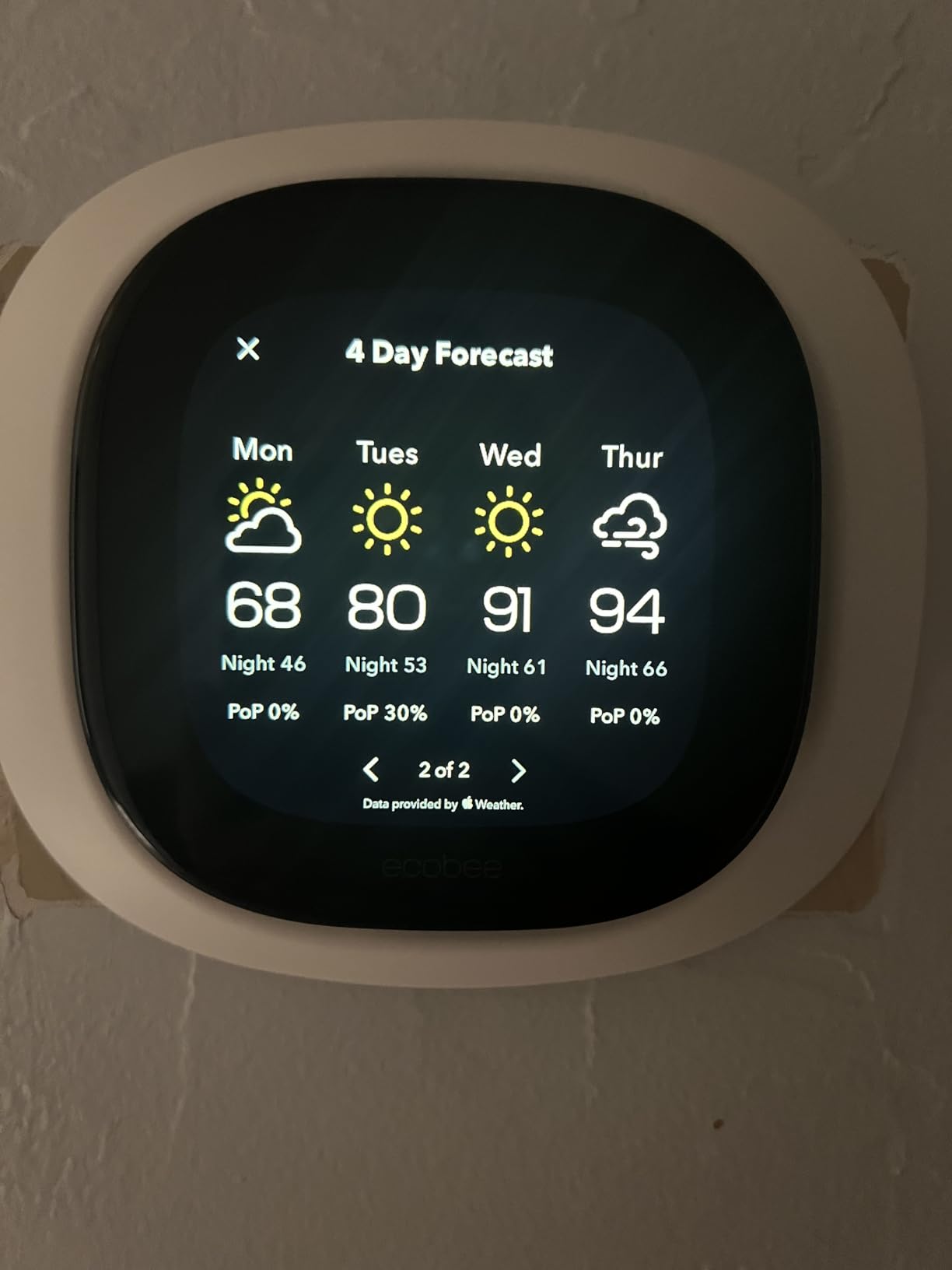 ecobee Smart Thermostat Premium with Smart Sensor and Air Quality Monitor - Programmable Wifi Thermostat - Works with Siri, Alexa, Google Assistant, Black customer photo 2