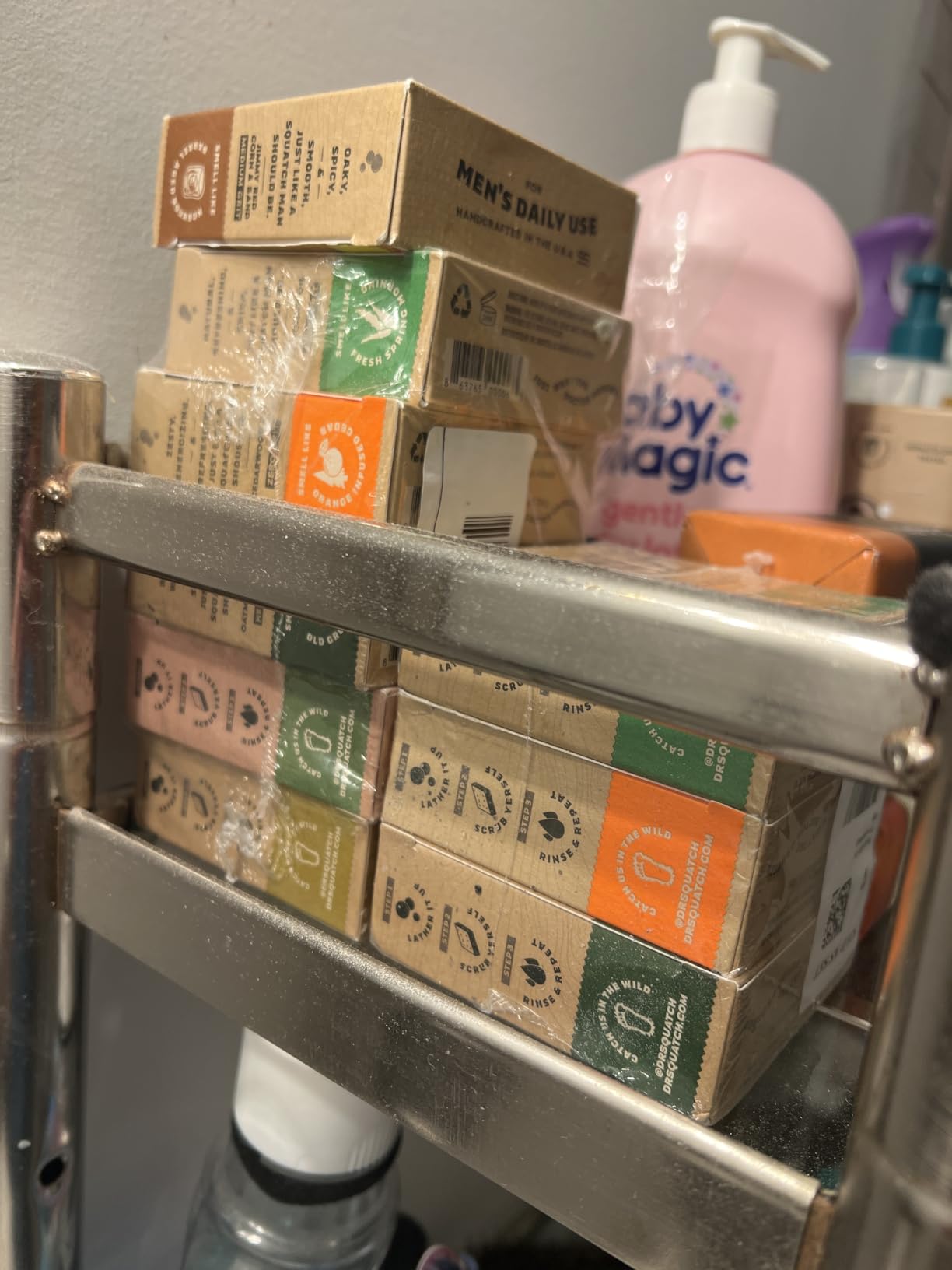 Dr. Squatch Natural Men's Bar Soap - Cold Process Body Soap Bar with Natural Oils - Gifts for Men - Birchwood Breeze, Fresh Falls & Wood Barrel Bourbon (5 oz, 3-Pack) customer photo 2