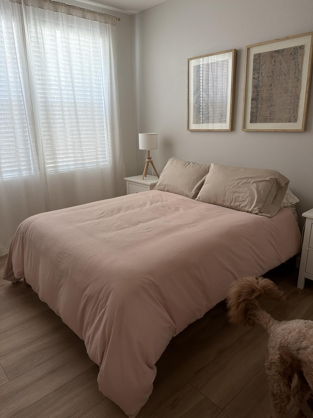 Bedsure Duvet Cover Queen Size - 3 Pieces Prewashed Extra Soft Bedding Set, Includes 1 Duvet Cover 90x90 Inches with Zipper Closure & 2 Pillow Shams, Linen, Comforter Not Included customer photo 1