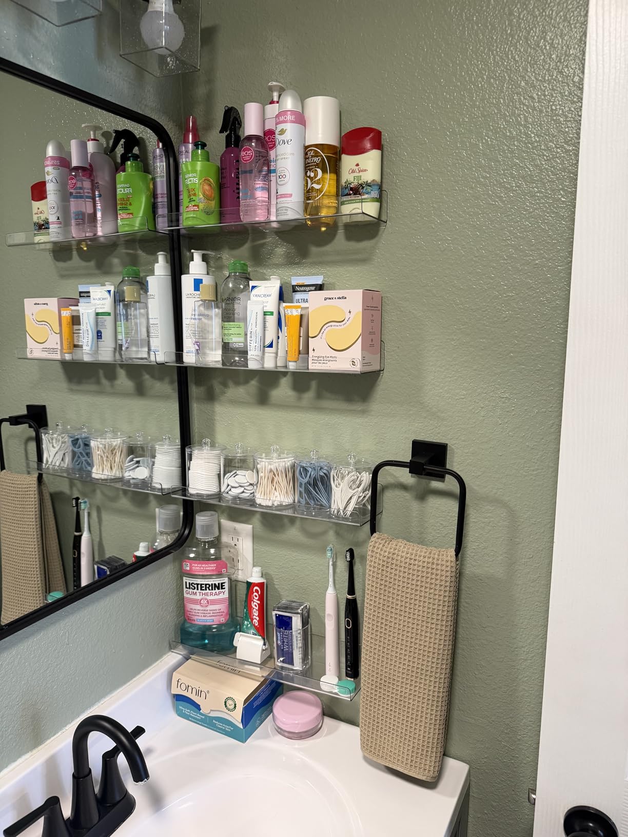 upsimples Acrylic Shelves for Bathroom Storage, 15