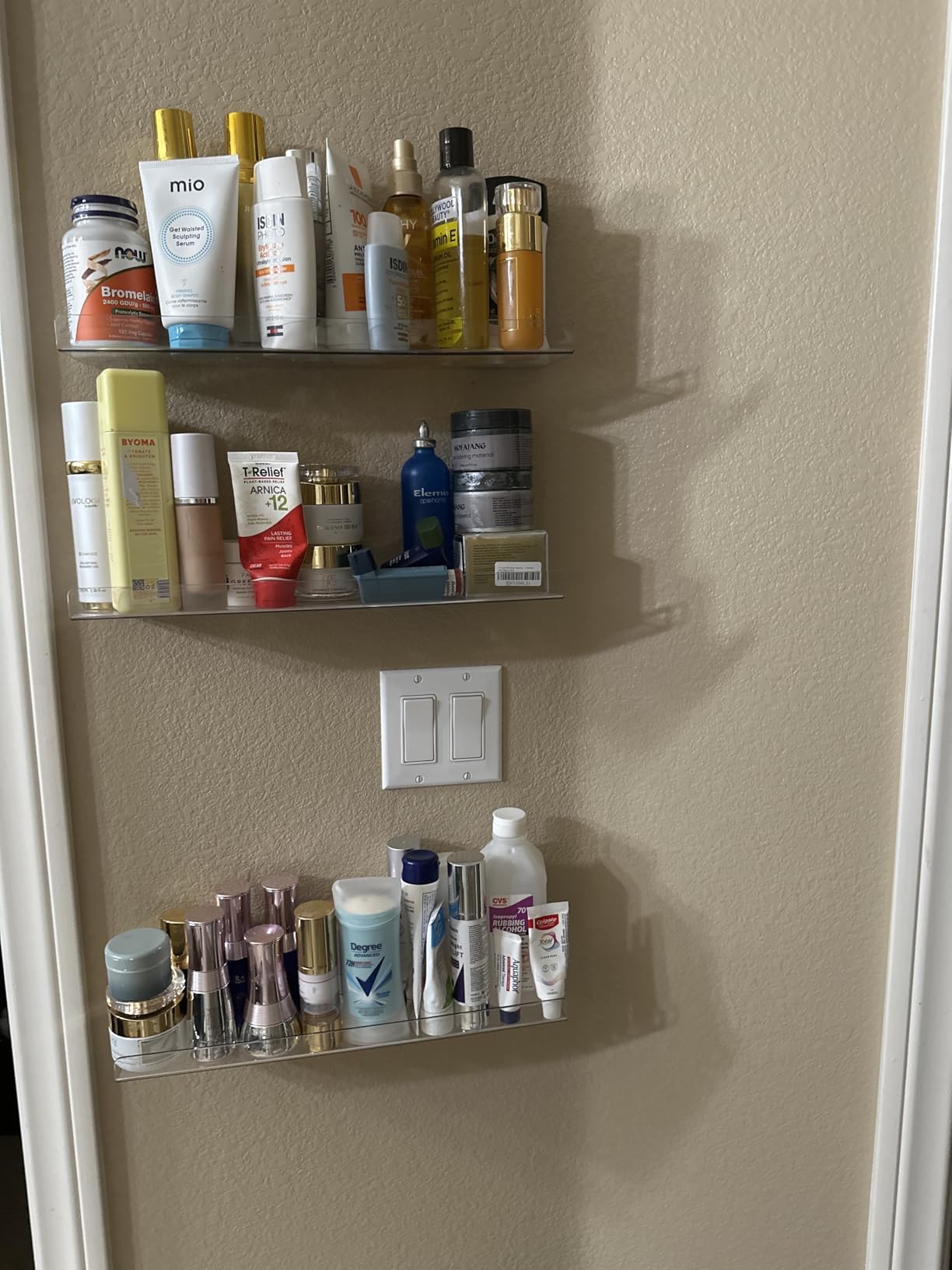 upsimples Acrylic Shelves for Bathroom Storage, 15